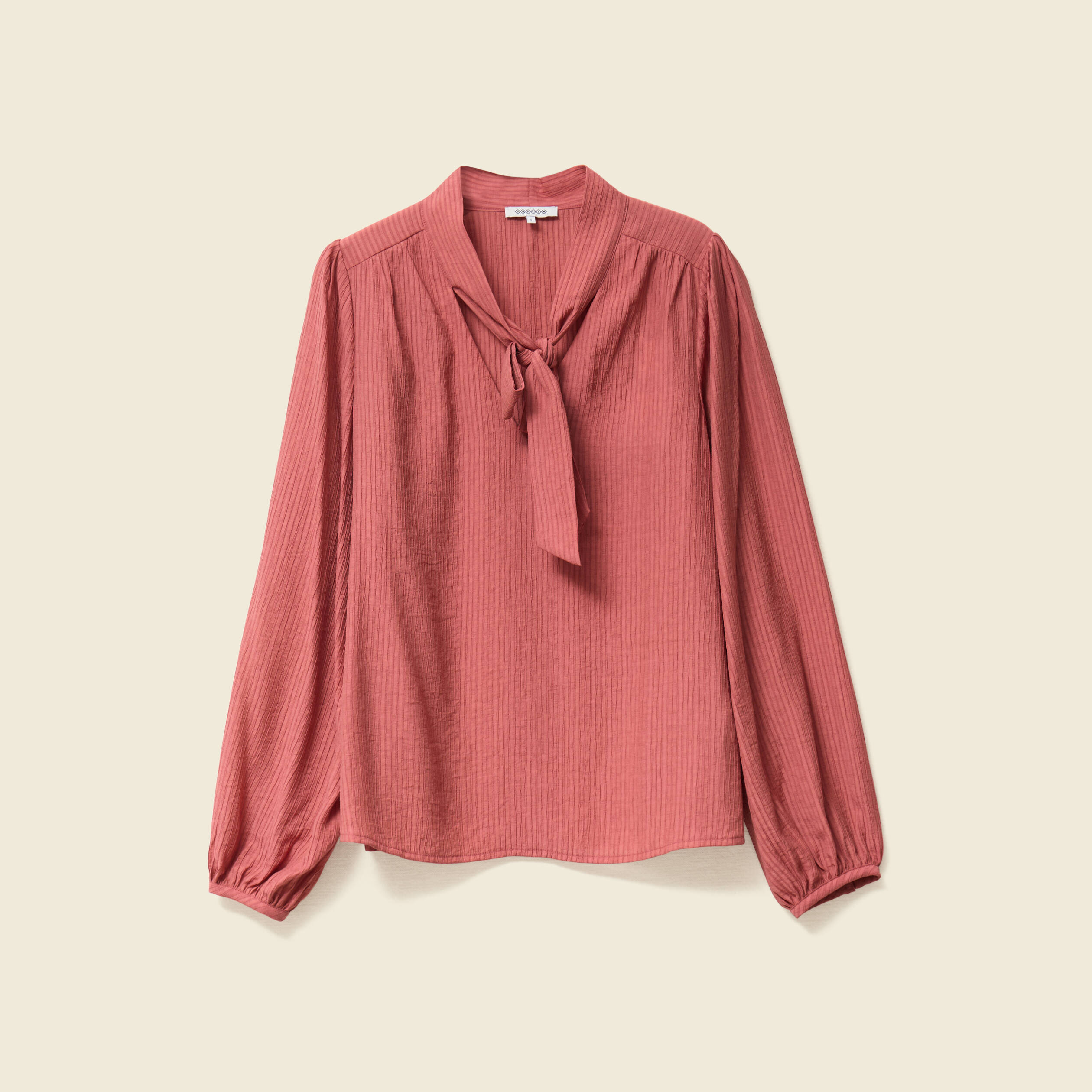 Blouse manches longues vieux rose femme