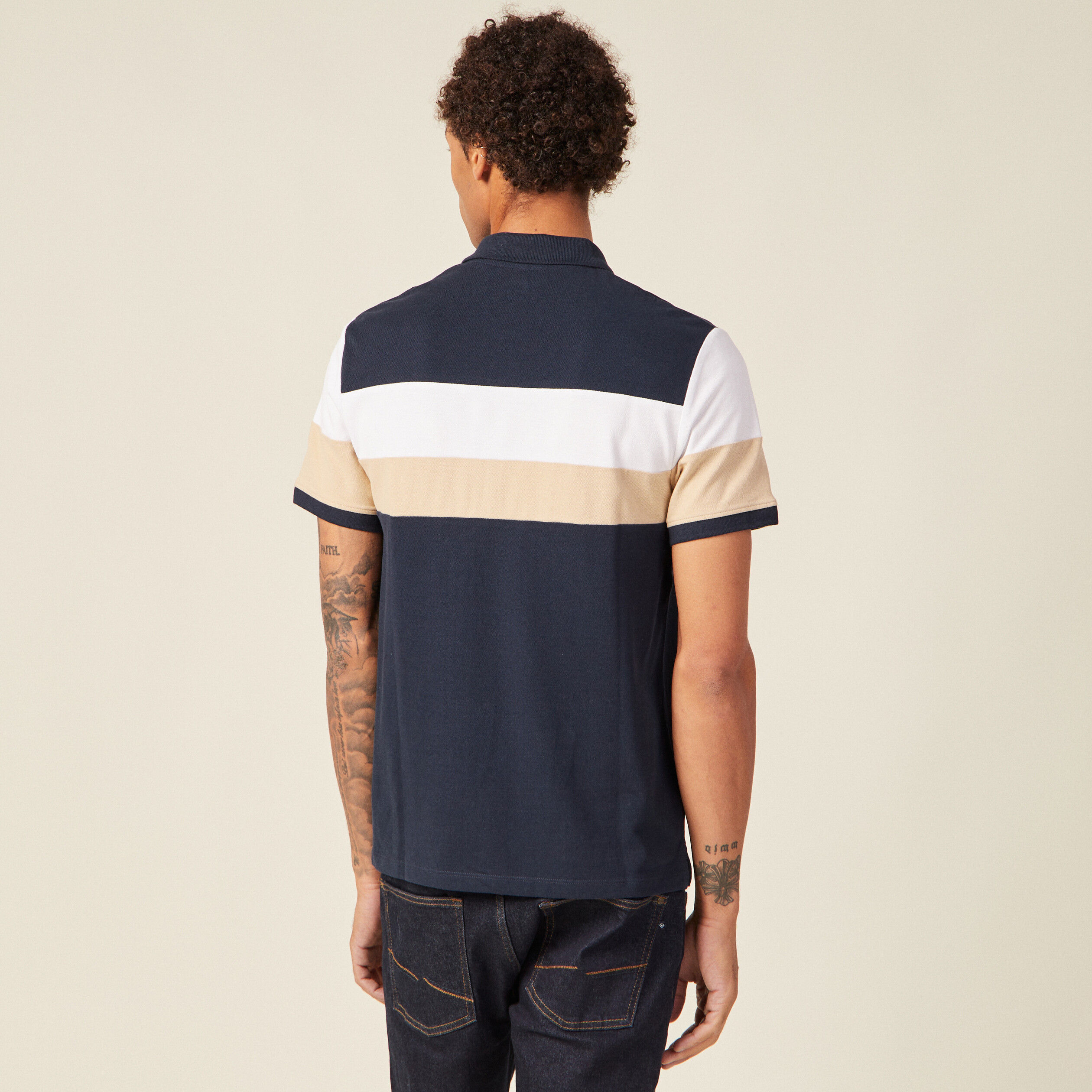 polo eco responsable bleu marine homme Polo éco-responsable bleu marine homme