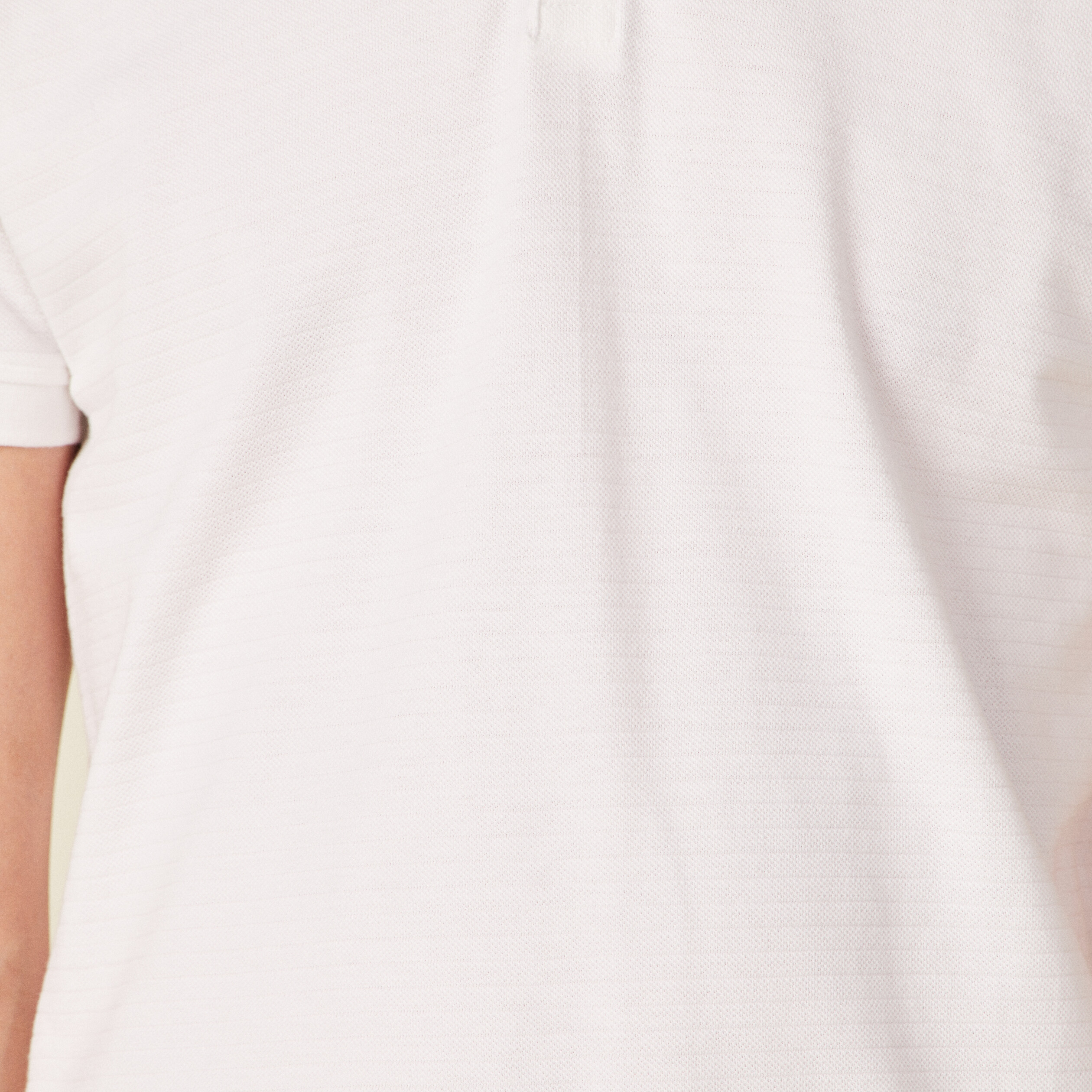 Polo manches courtes blanc homme