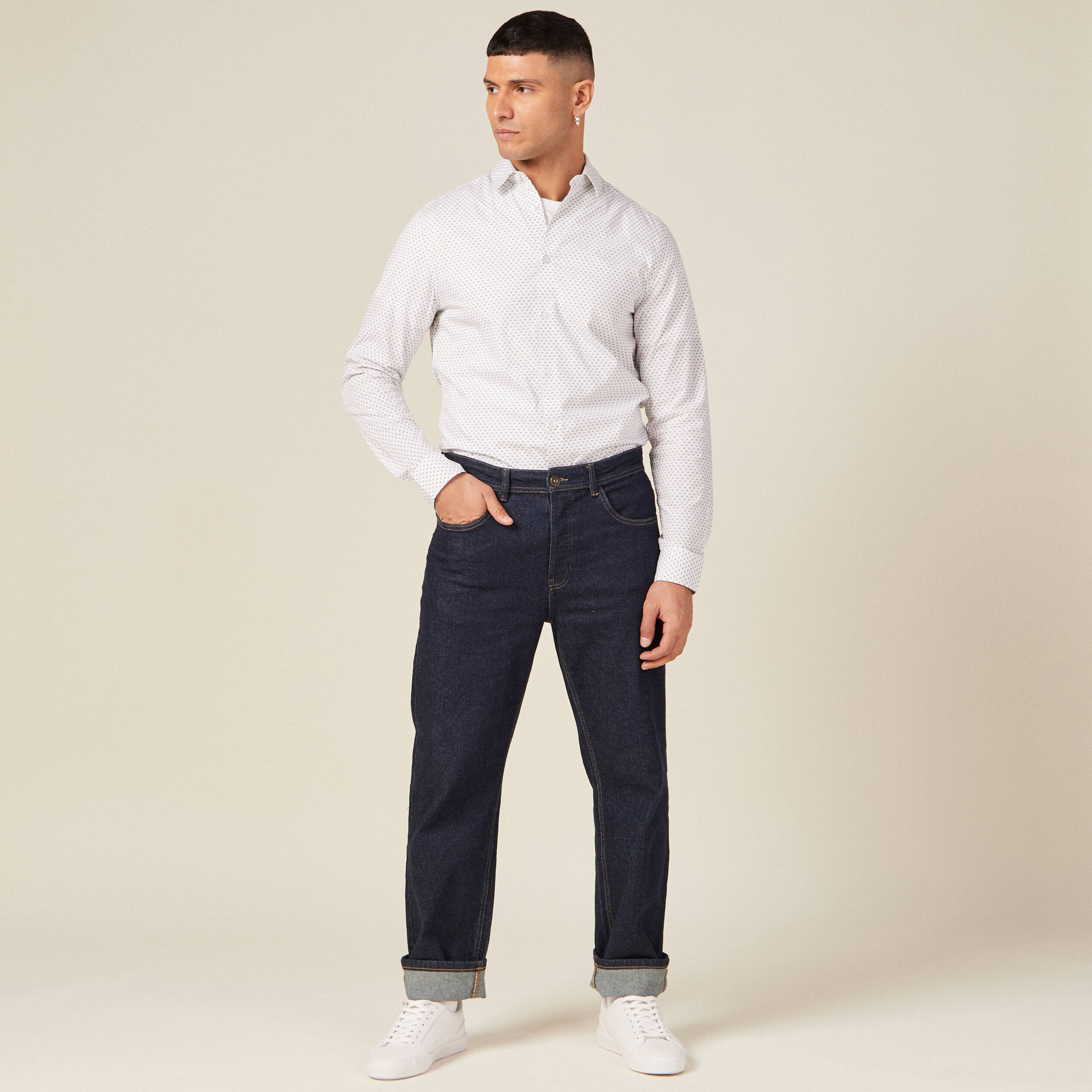 Chemise éco-responsable blanc homme
