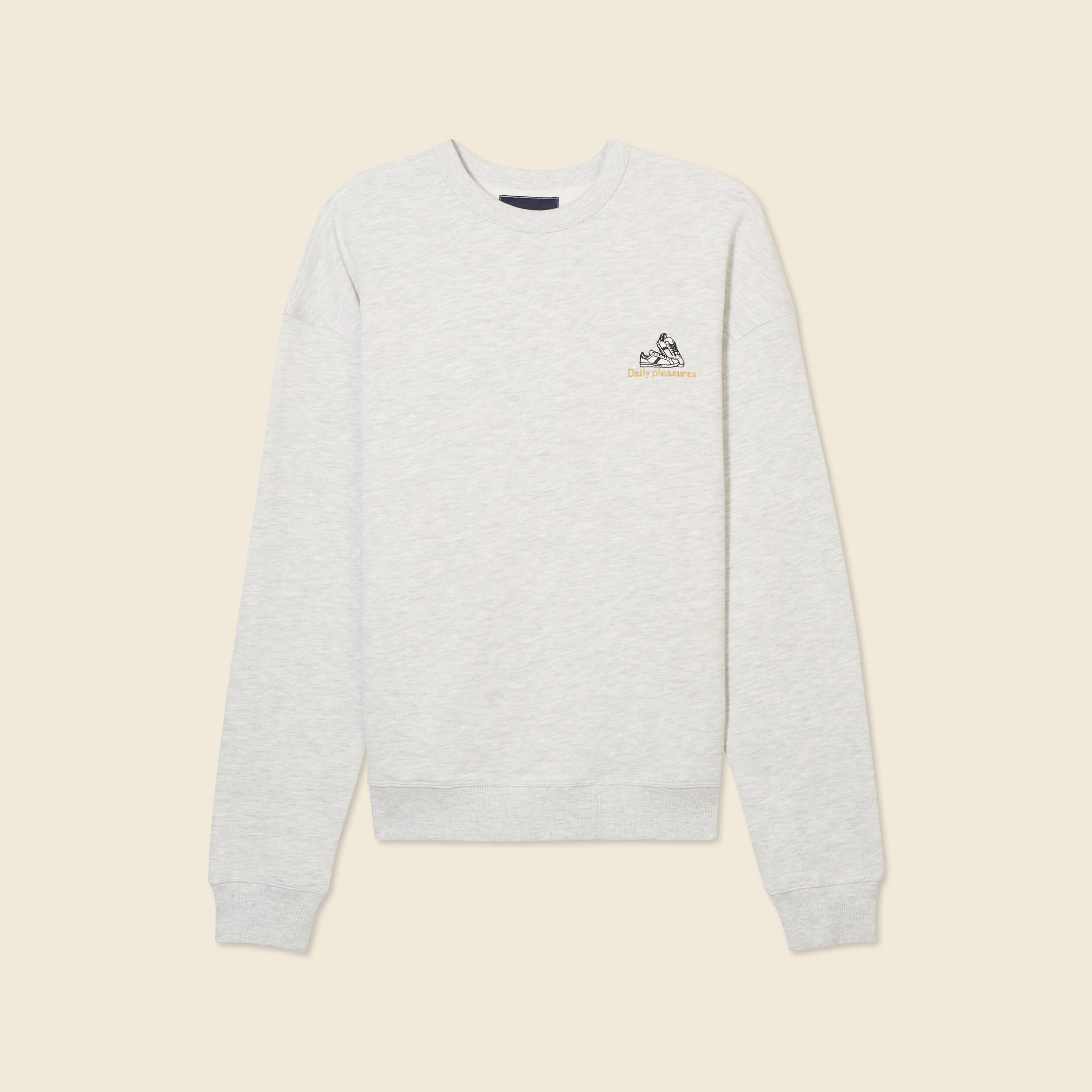 Sweat manches longues gris homme