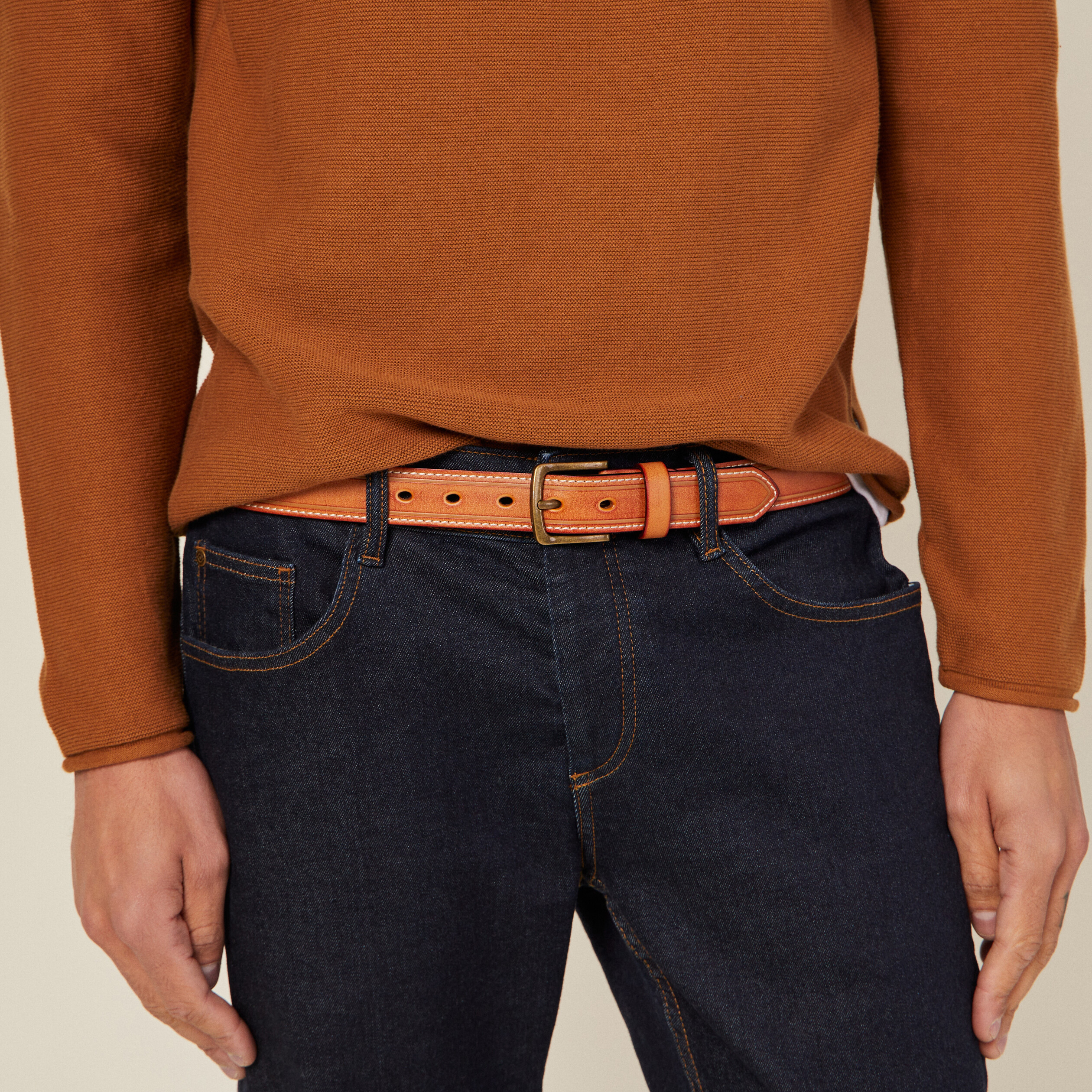 ceinture en cuir marron homme Ceinture en cuir marron homme