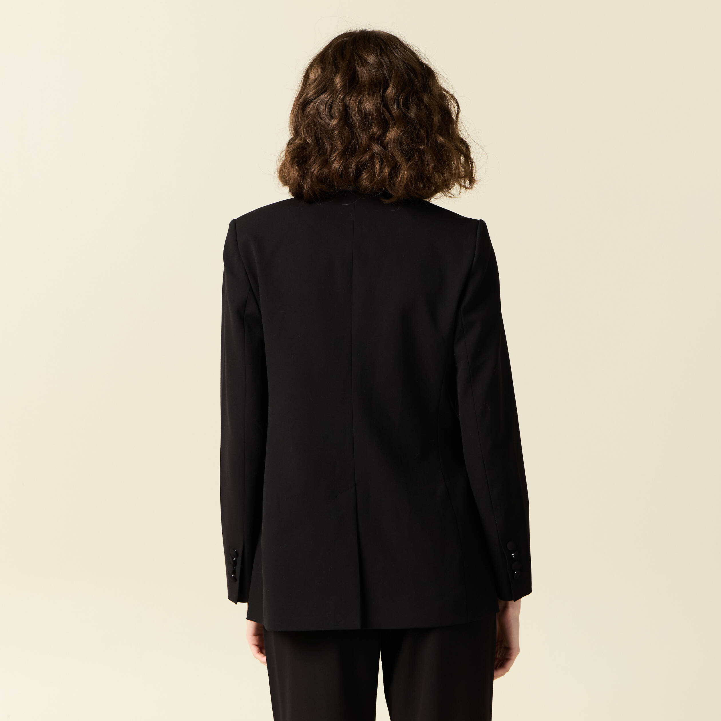 blazer col chale noir femme Blazer col châle noir femme