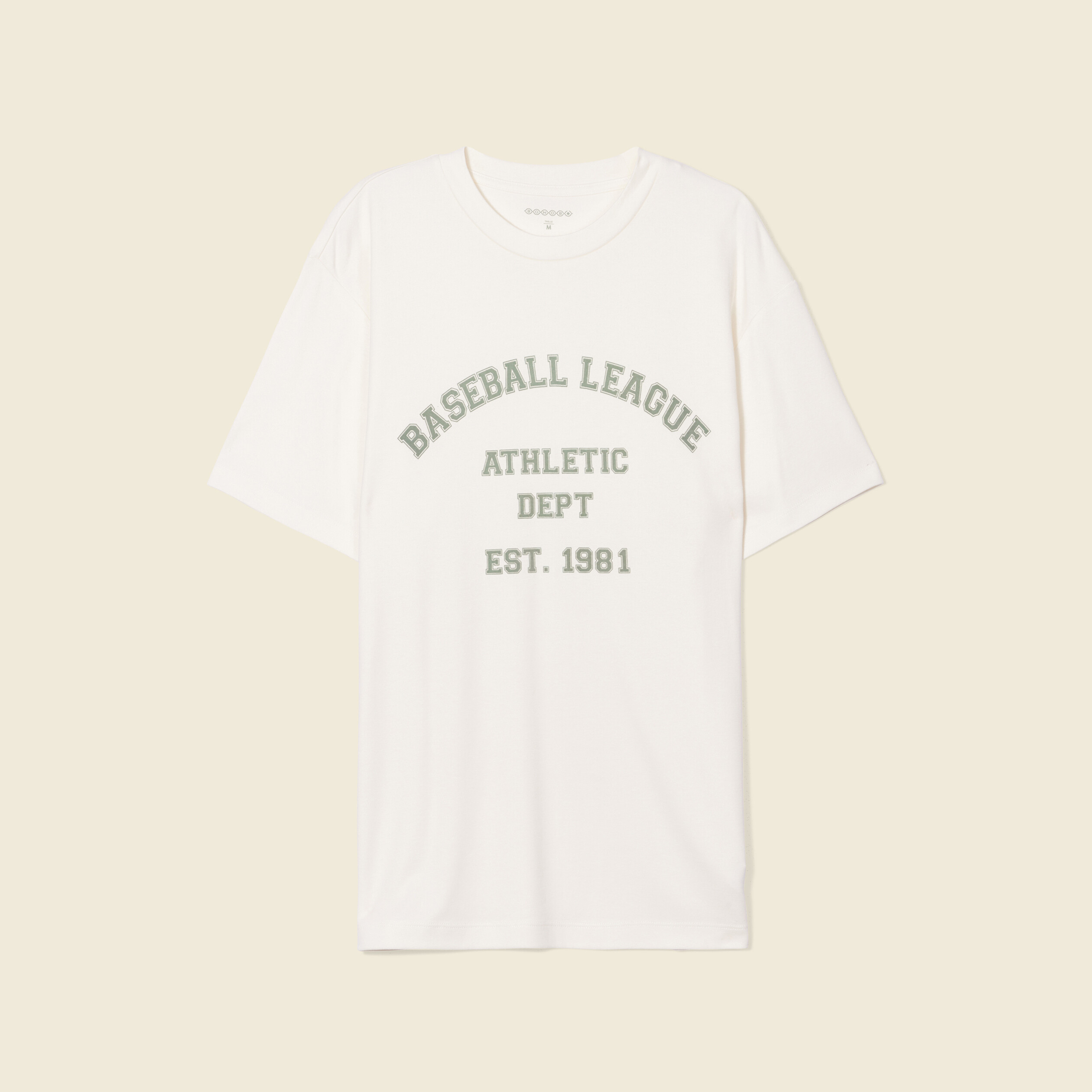 T-shirt manches courtes ecru homme