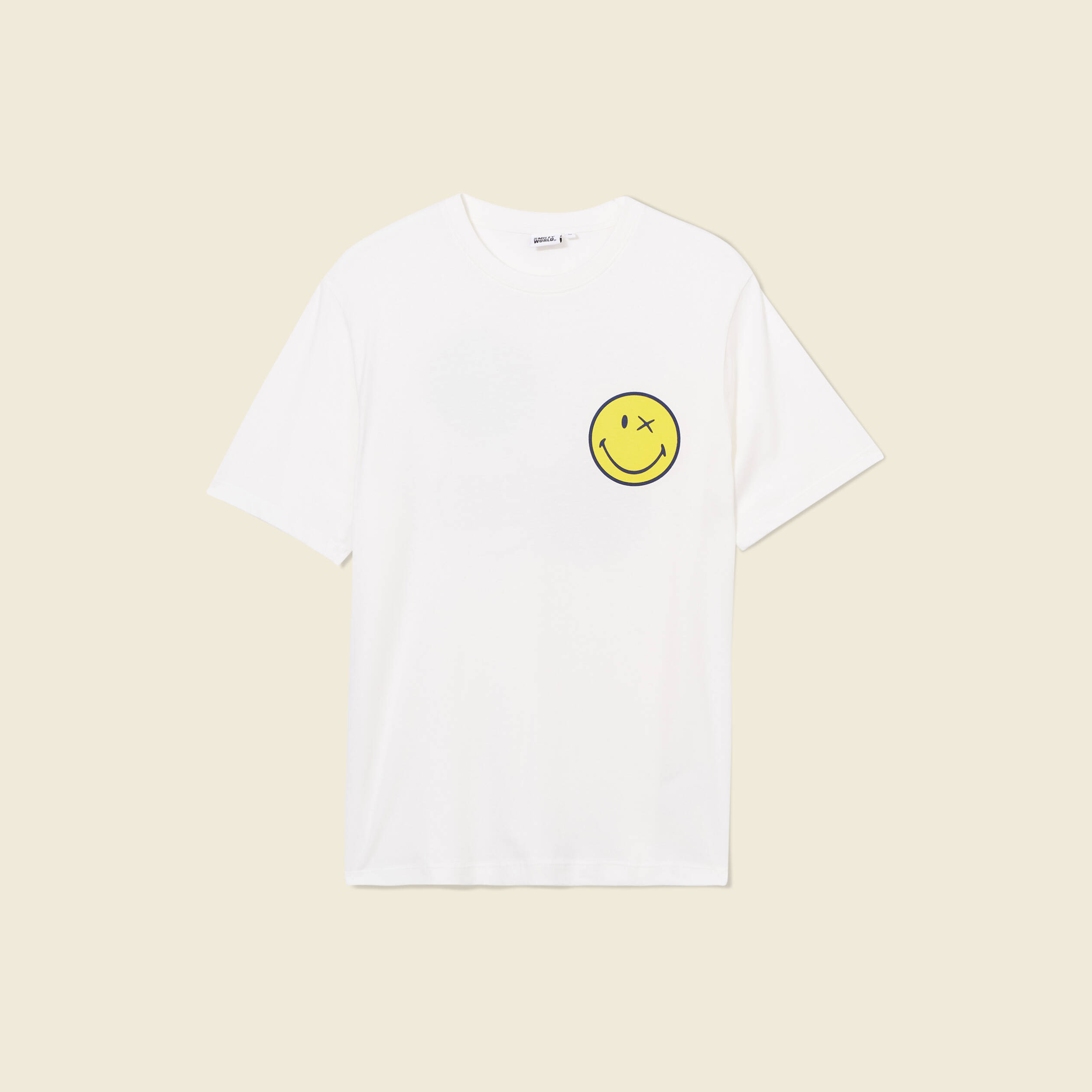 t shirt smileyworld ecru homme T-shirt SmileyWorld ecru homme