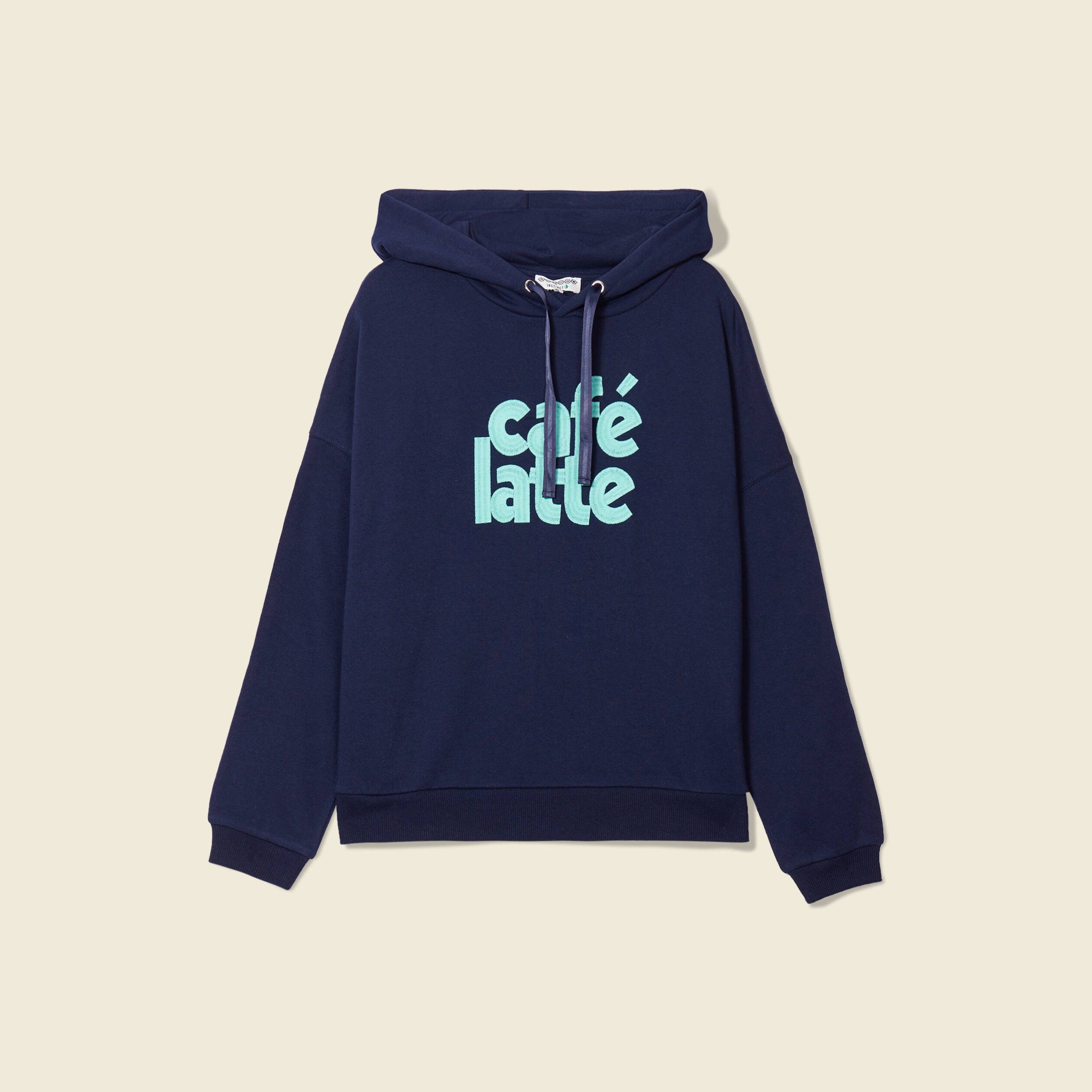 Sweat a capuche bleu marine femme Vibs