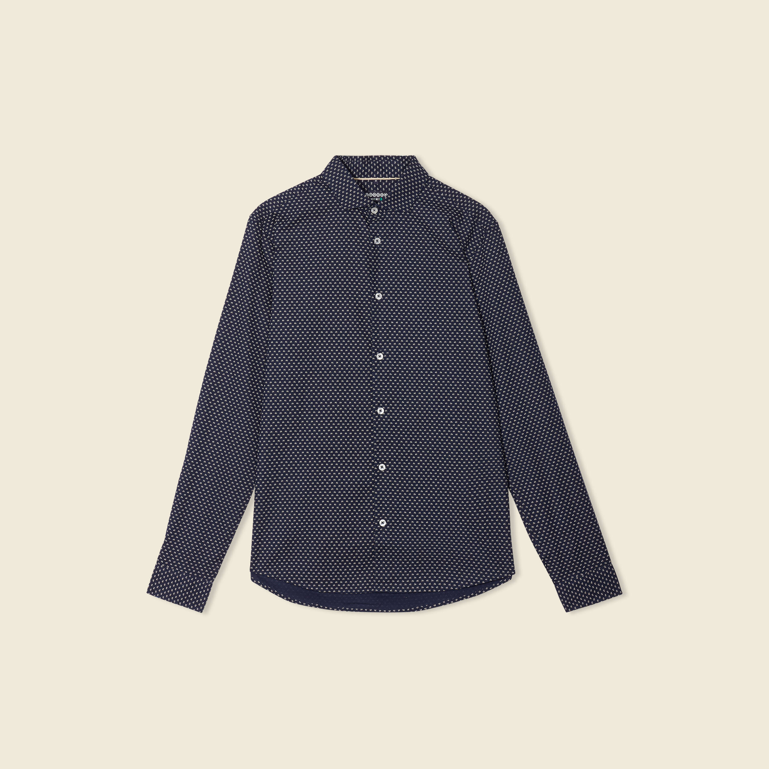 Chemise éco-responsable bleu marine homme
