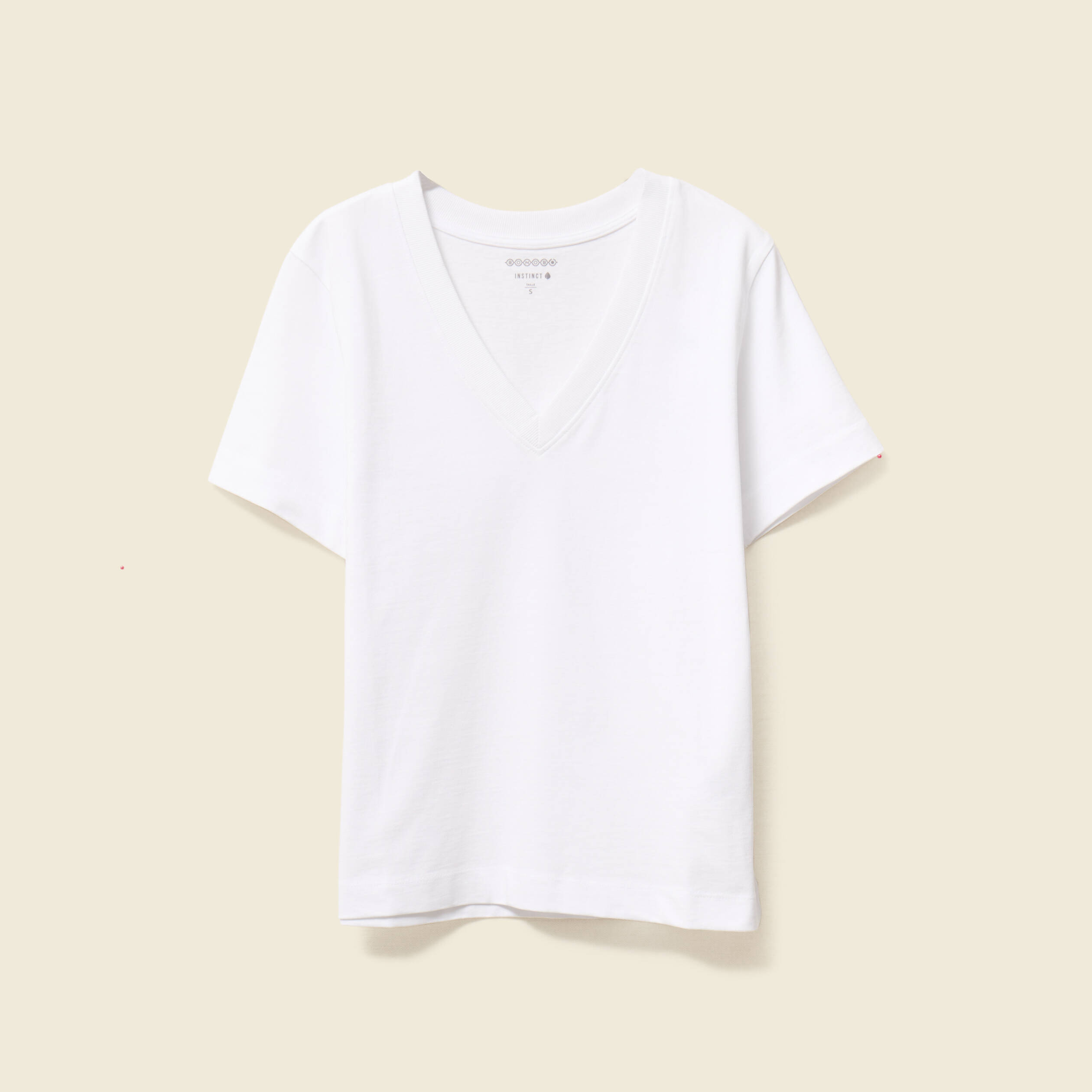 T-shirt manches courtes blanc femme