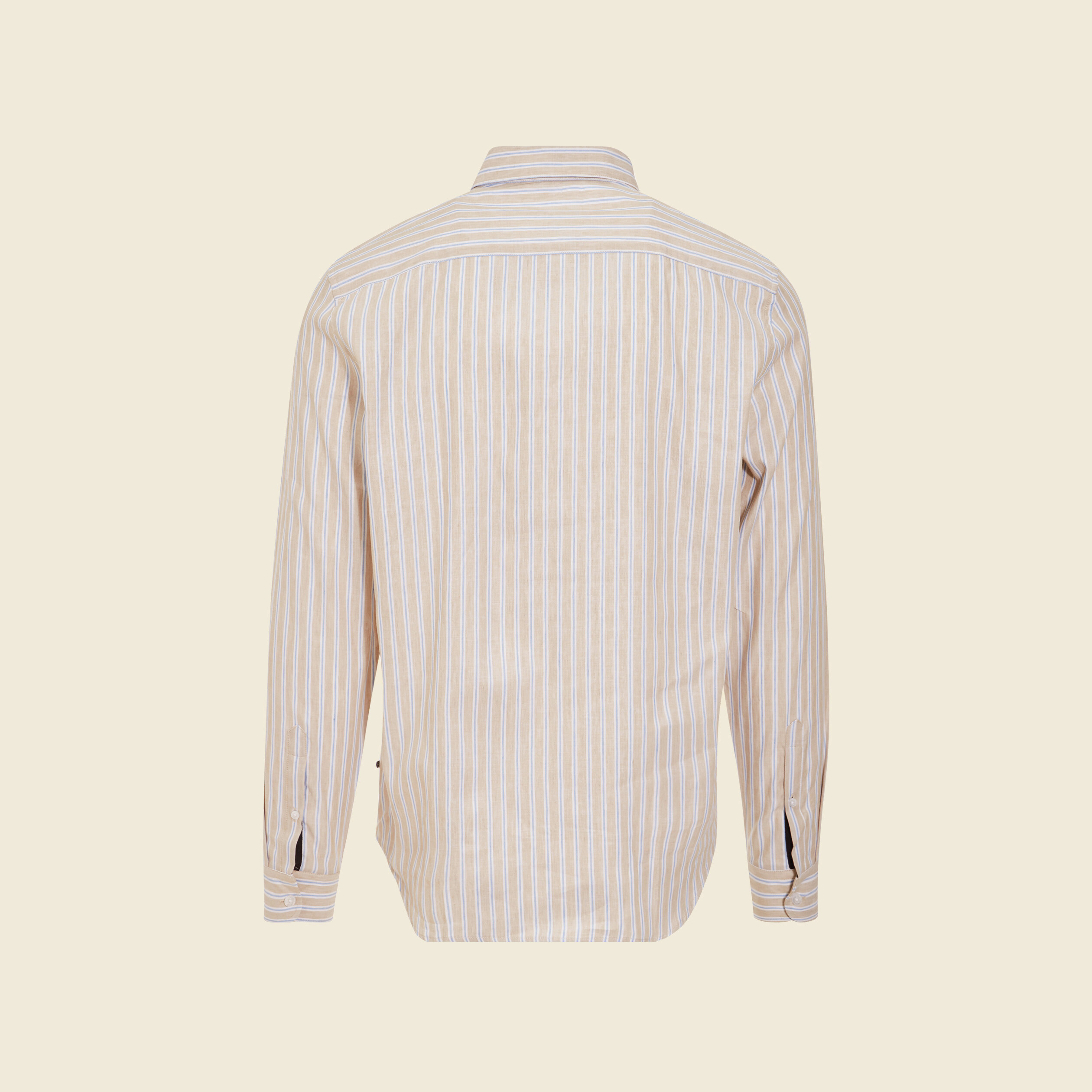 Blouse boutonnée satinée - beige | be camaïeu