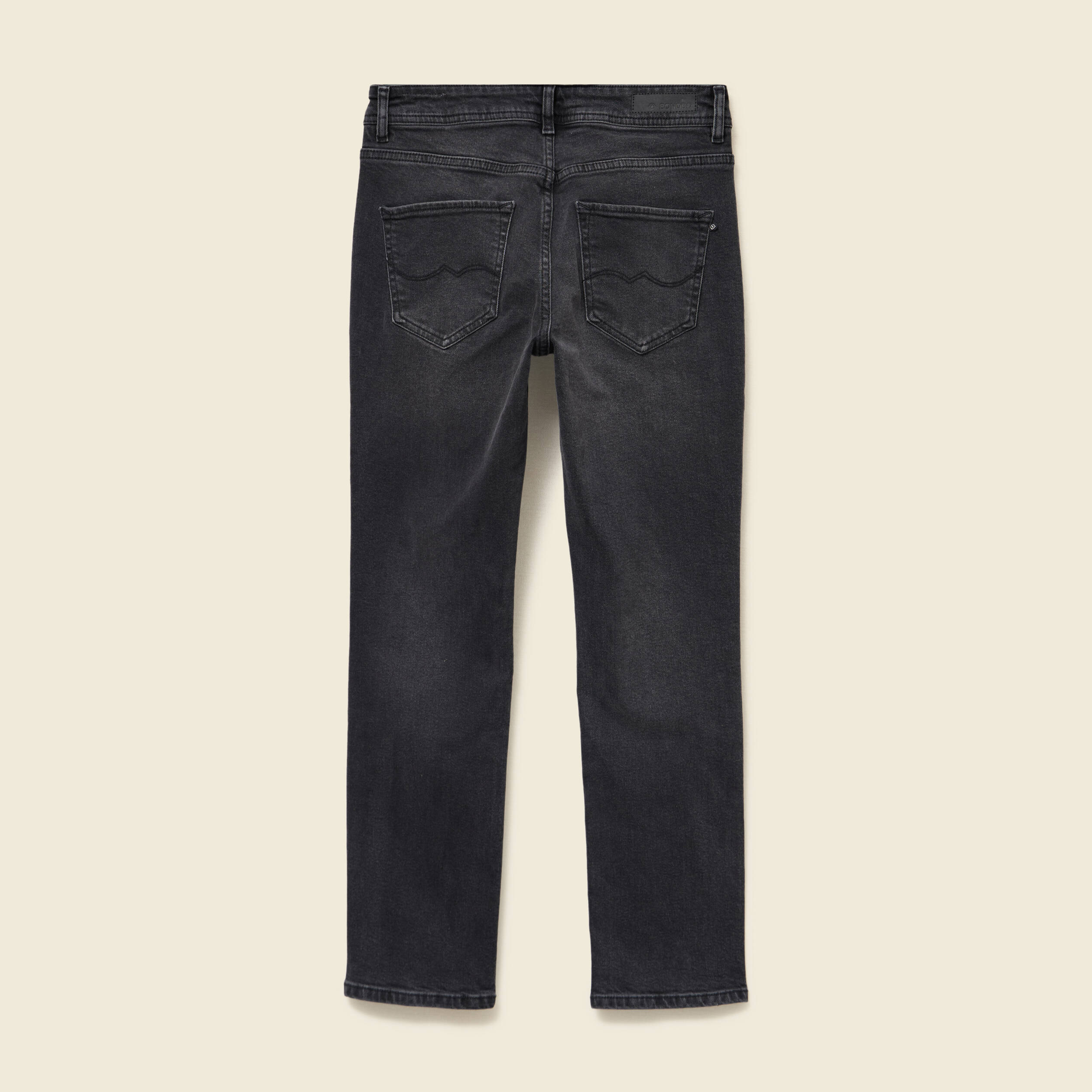 Jeans slim taille standard 7/8&egrave;me denim noir femme
