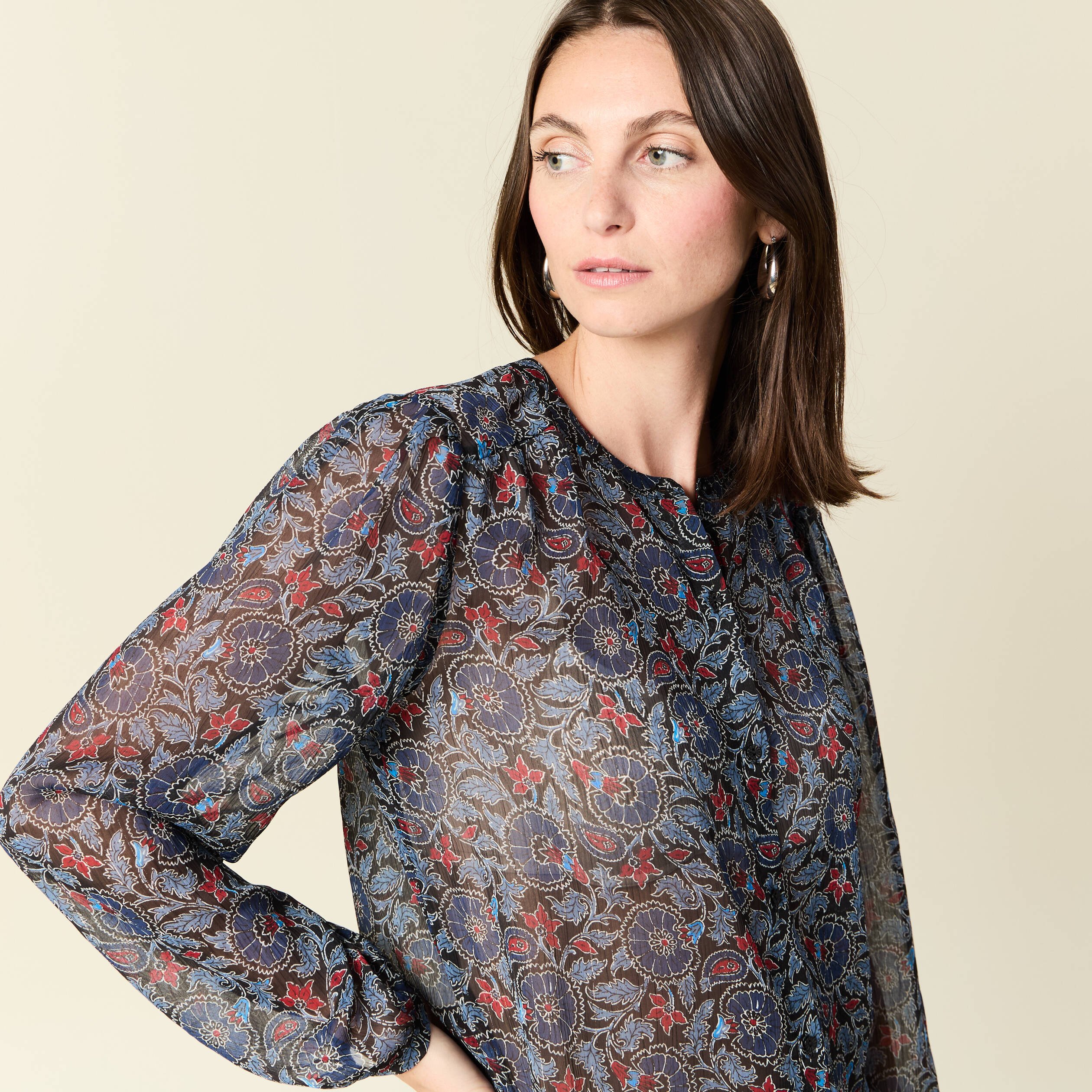 chemise manches longues noir femme Chemise manches longues noir femme