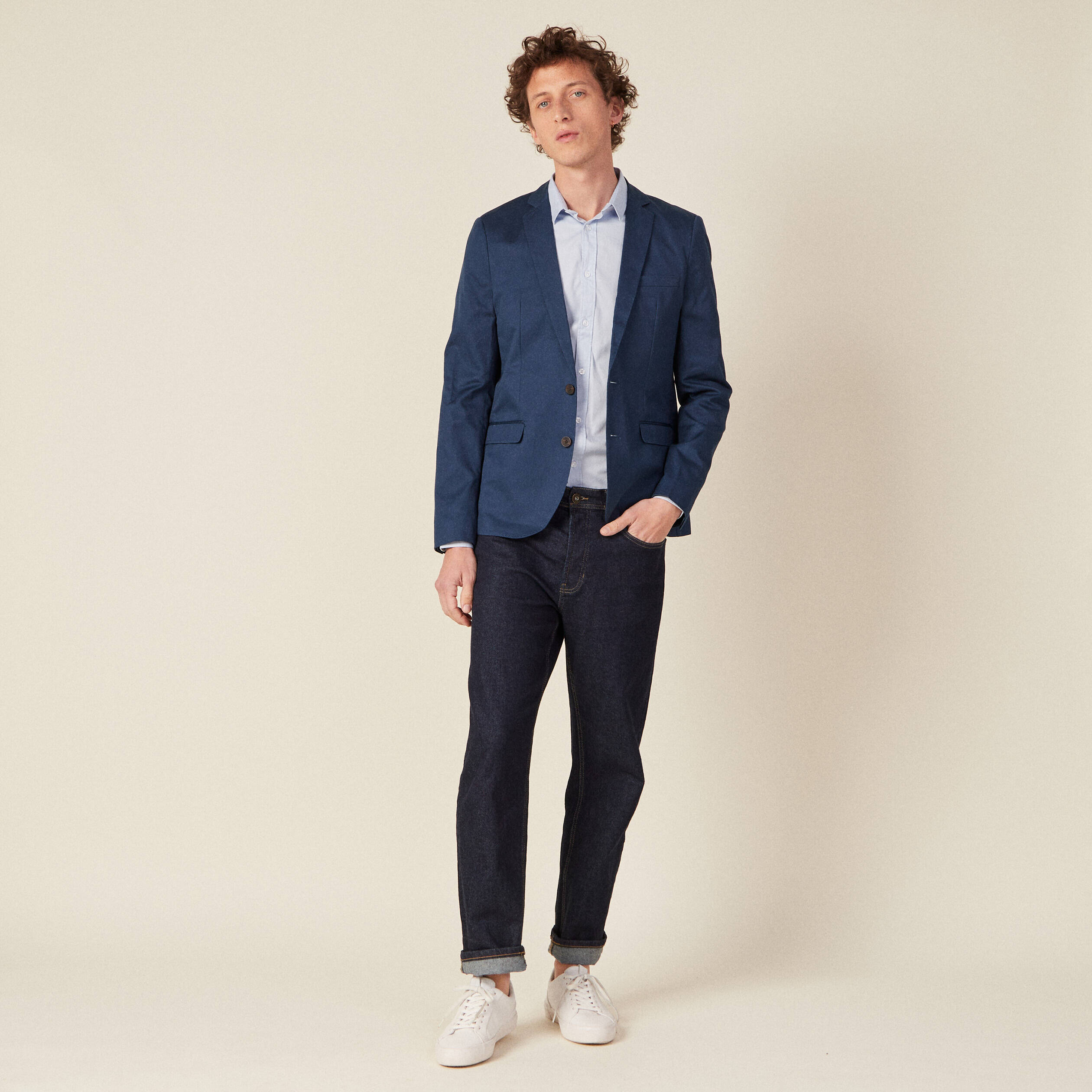 chemise manches longues bleu clair homme Chemise manches longues bleu clair homme
