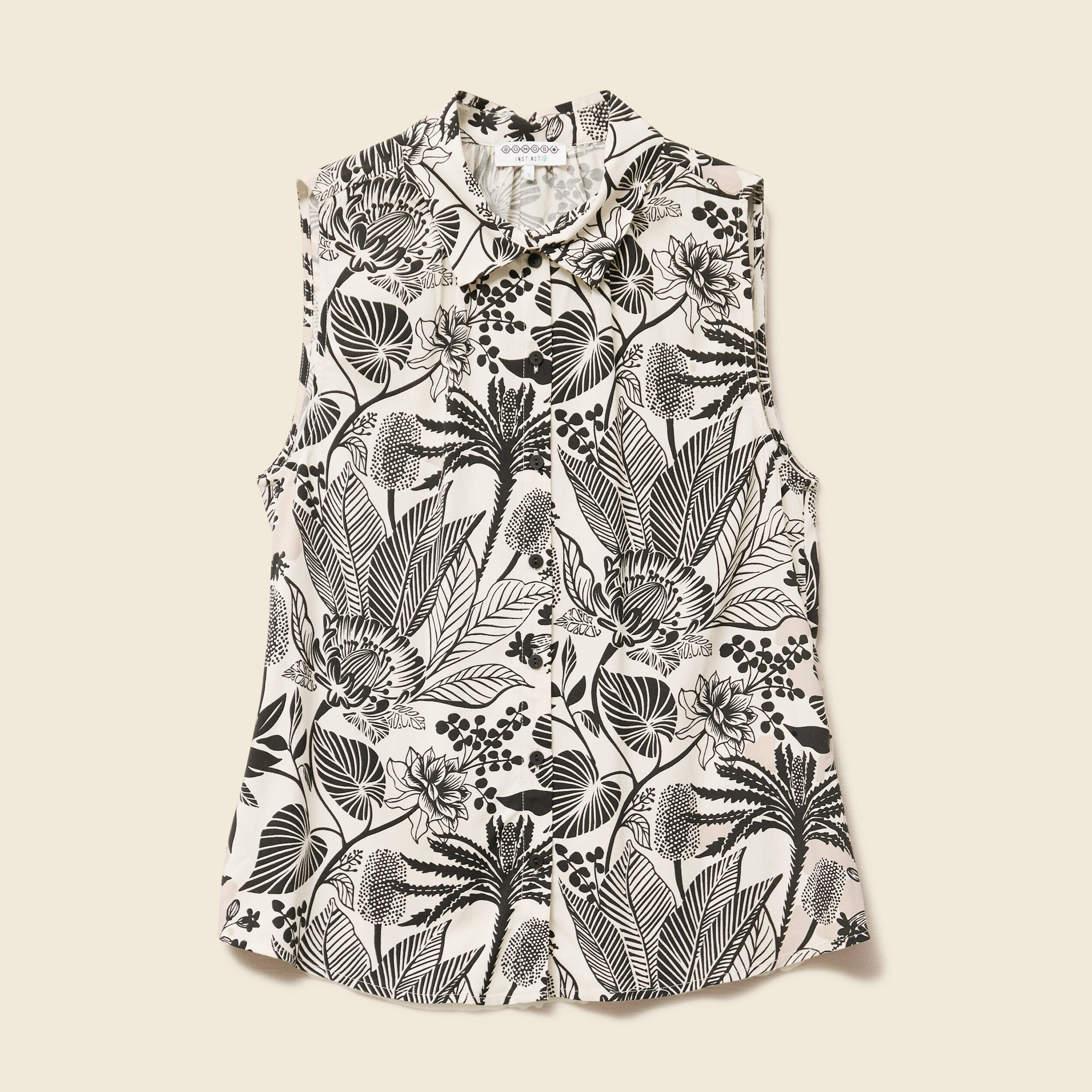 chemise sans manches decollete blanc femme Chemise sans manches décolleté blanc femme