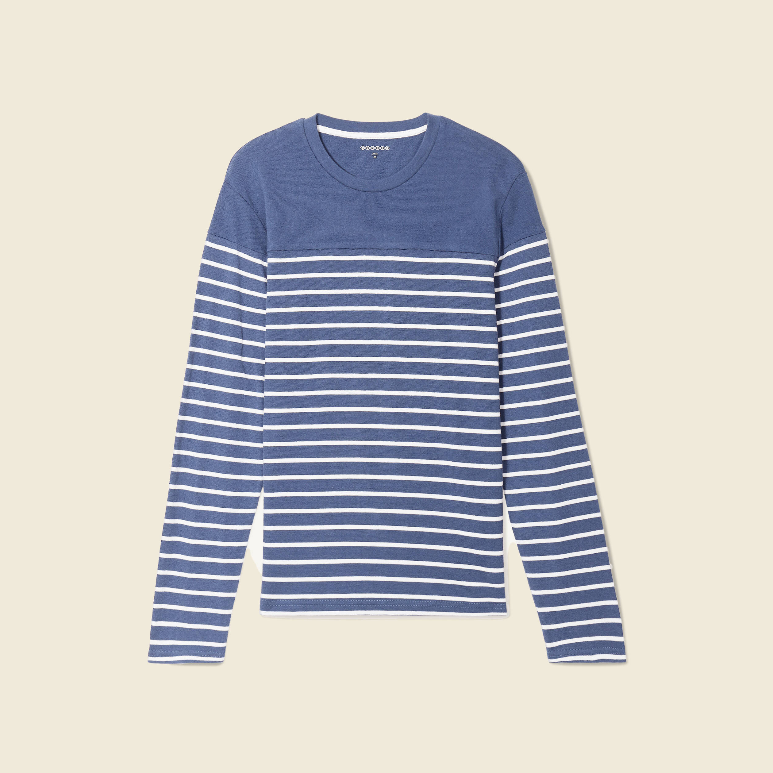 T-shirt manches longues bleu foncé homme