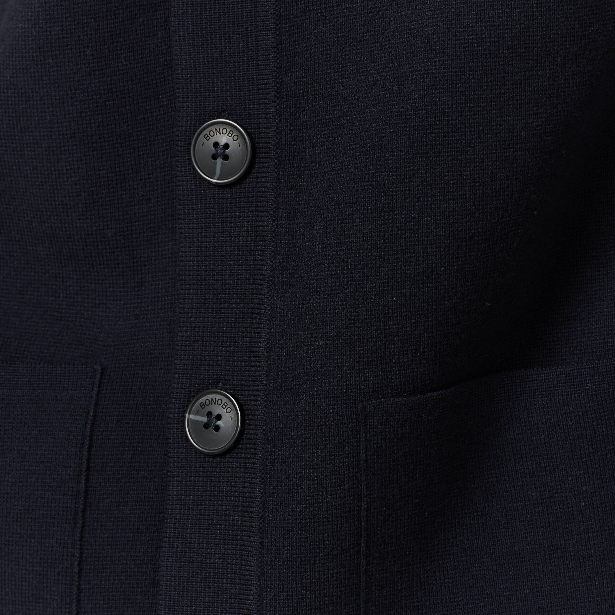 Gilet manches longues bleu marine homme