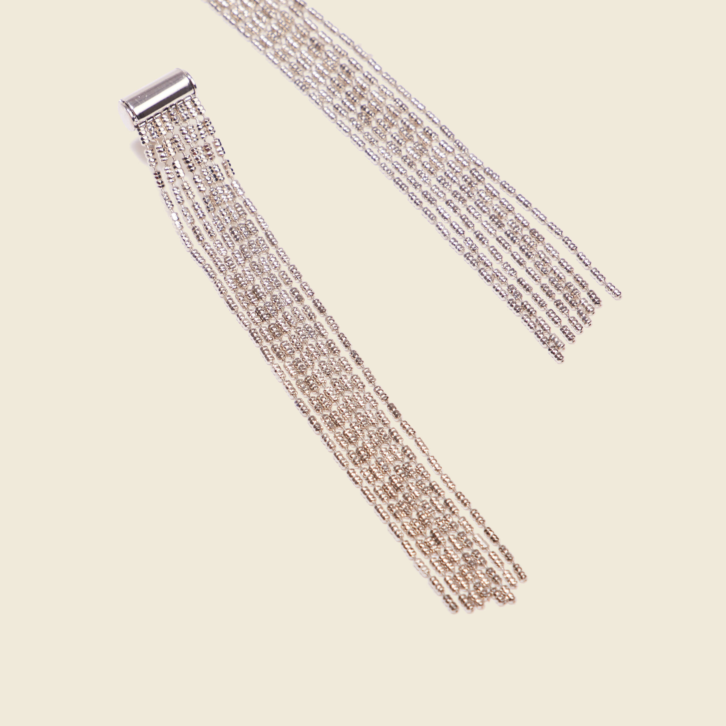 Boucles d'oreilles pendantes couleur argent femme