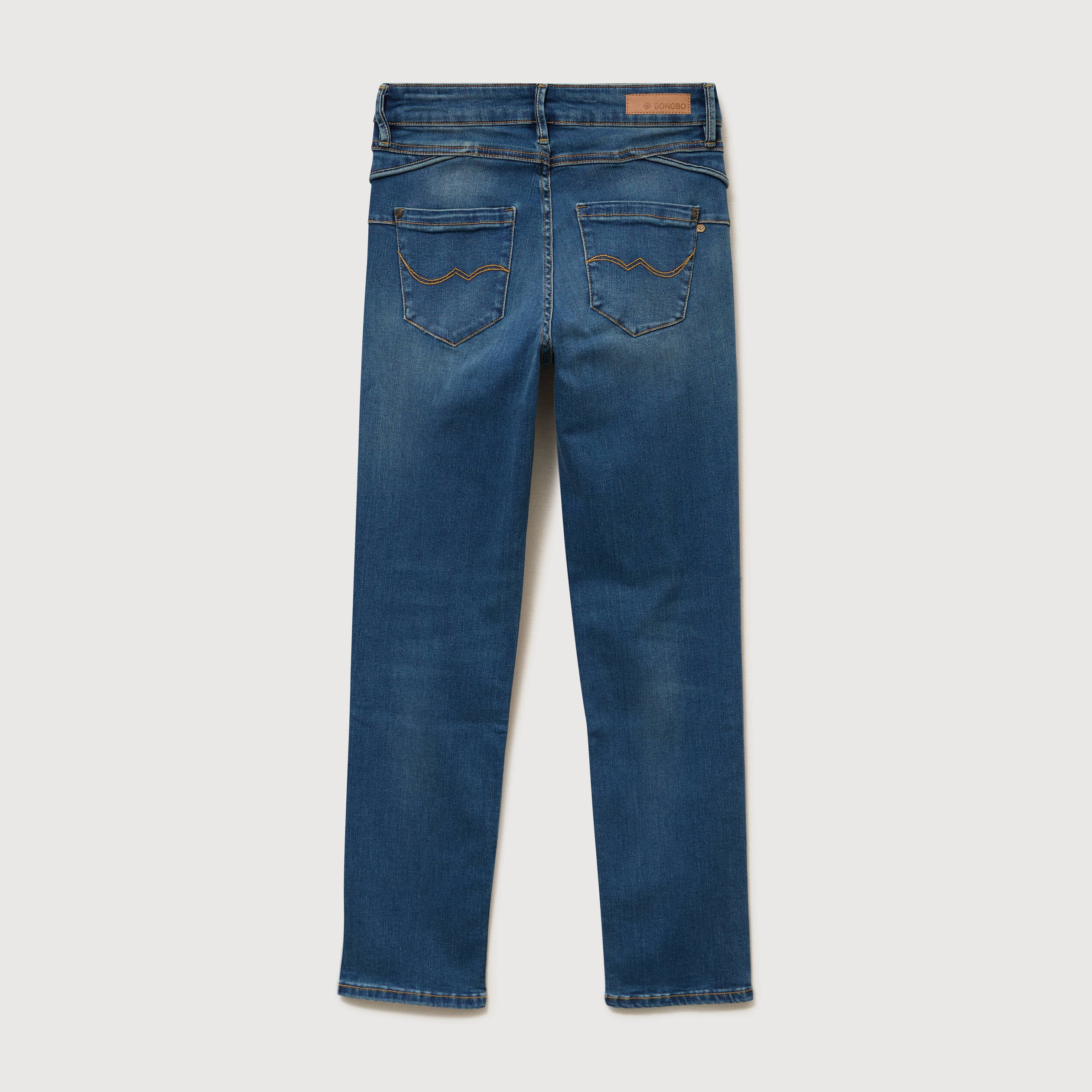 Jeans regular 7/8&egrave;me denim stone femme
