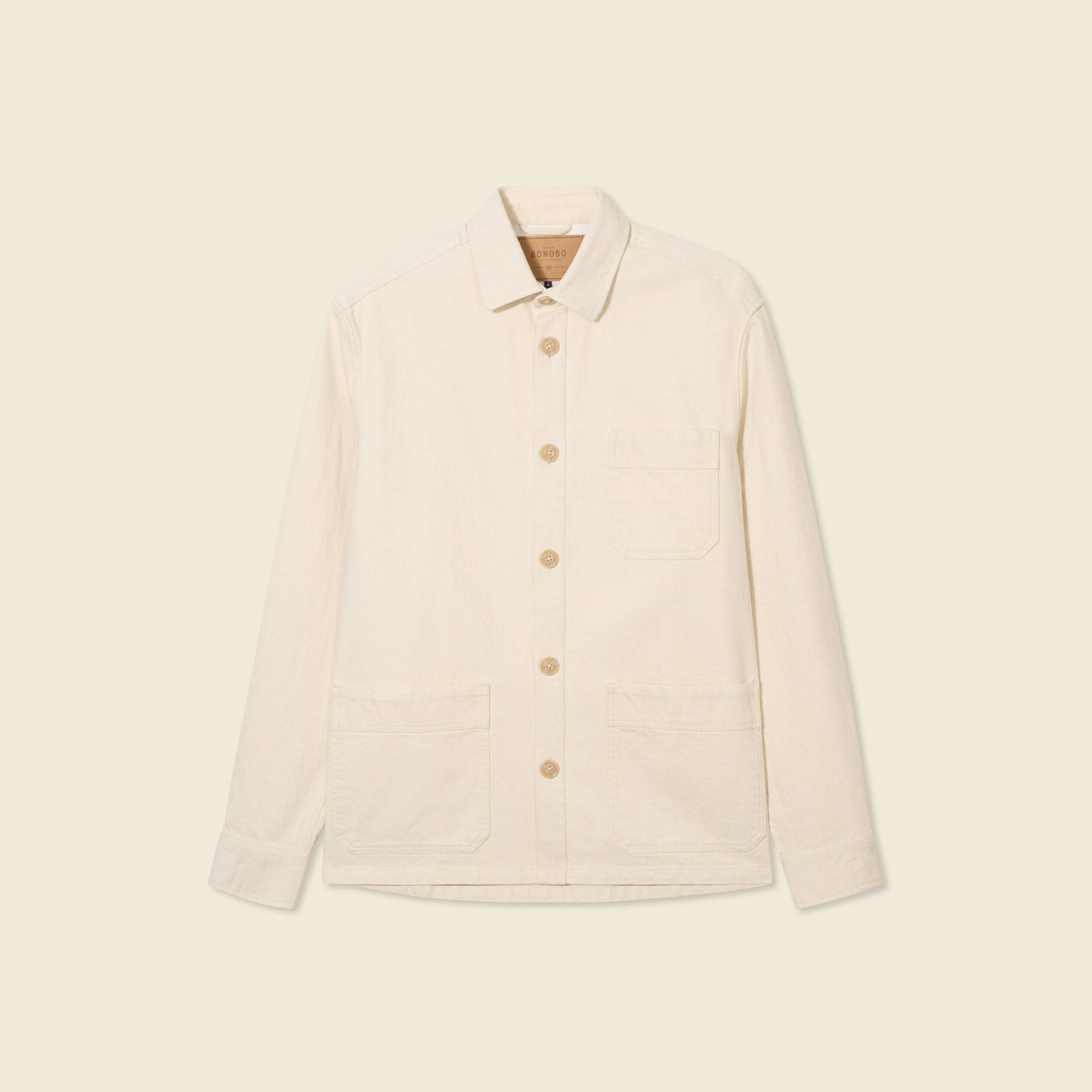 Surchemise oversize ecru homme