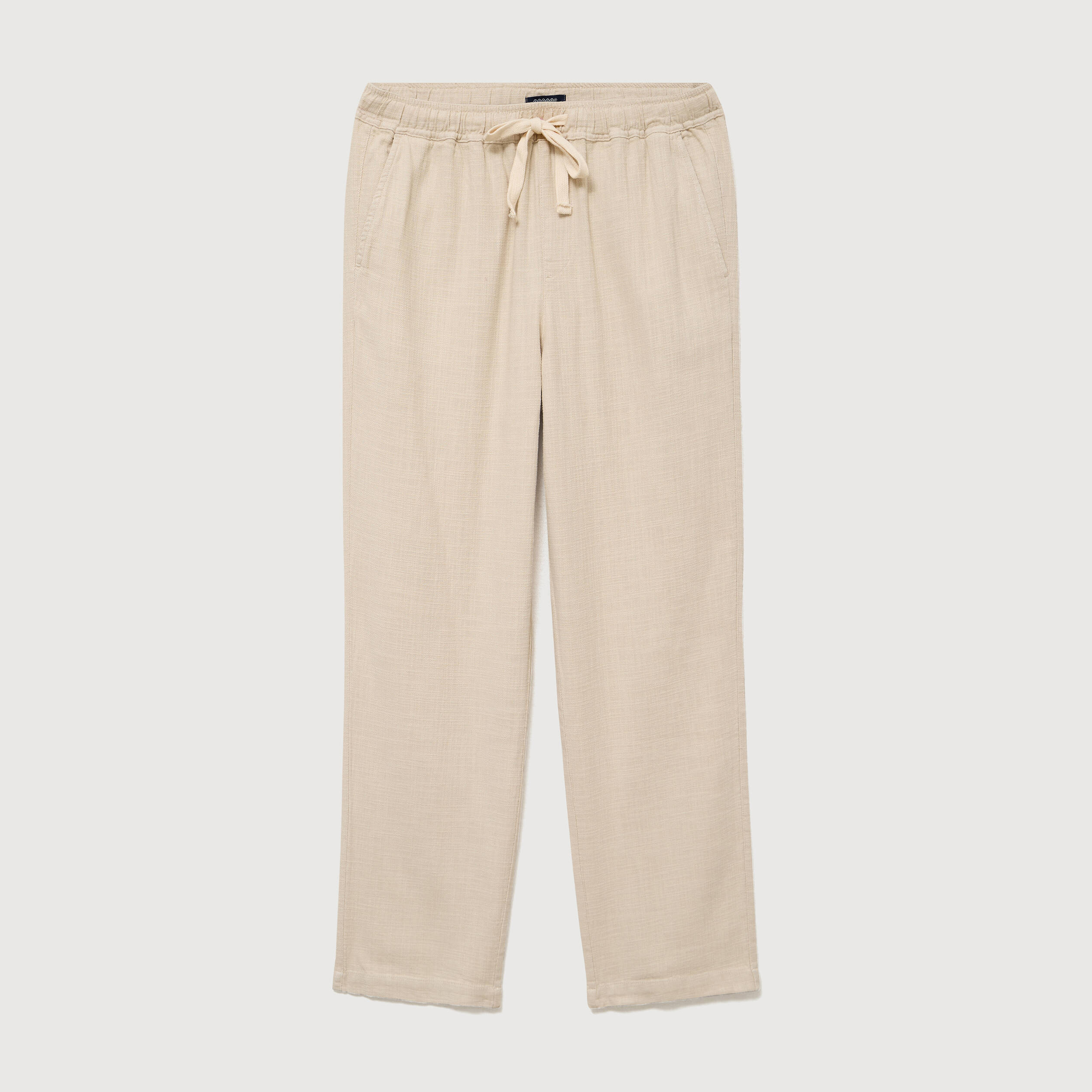 Pantalon straight en coton sable homme