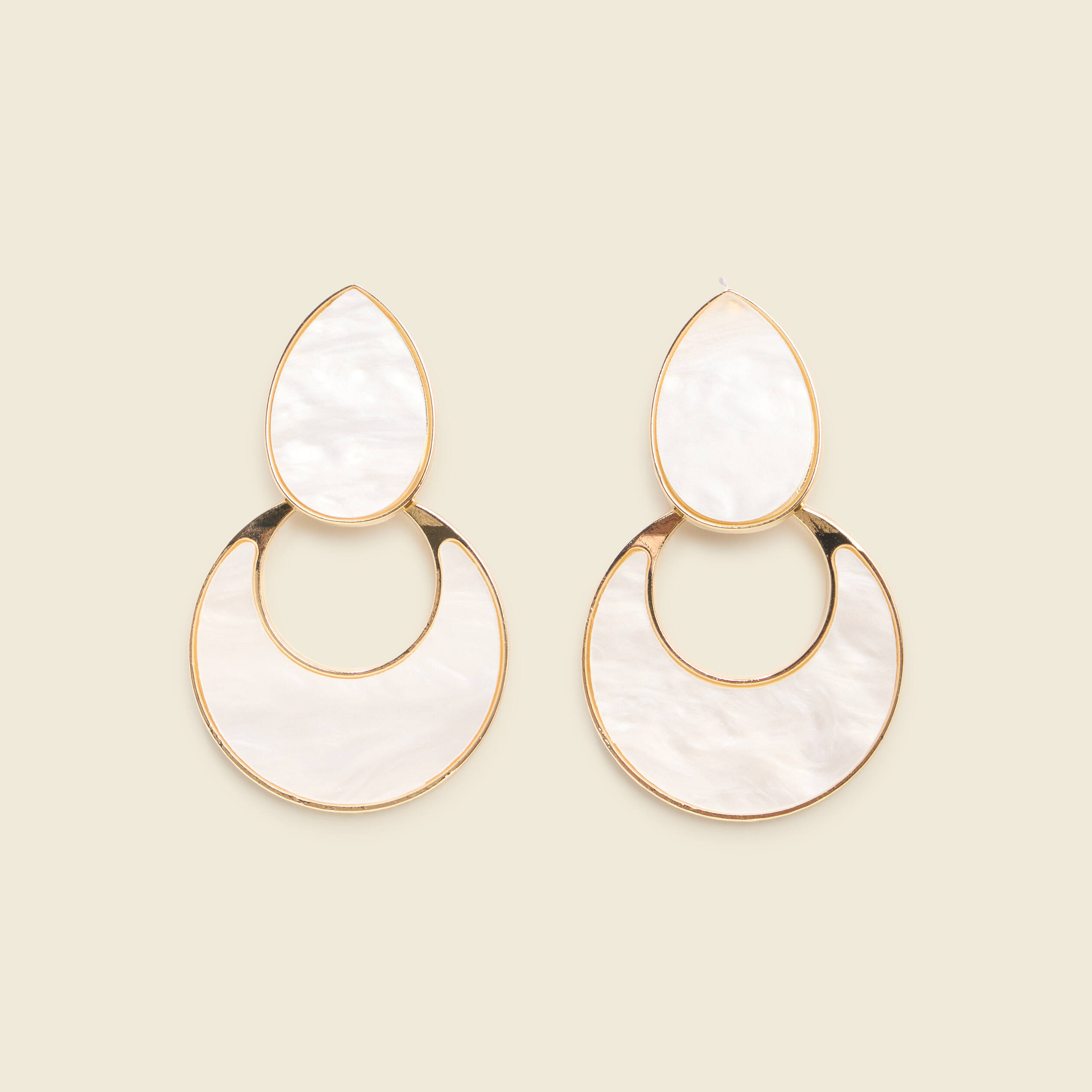Boucles d'oreilles ivoire femme