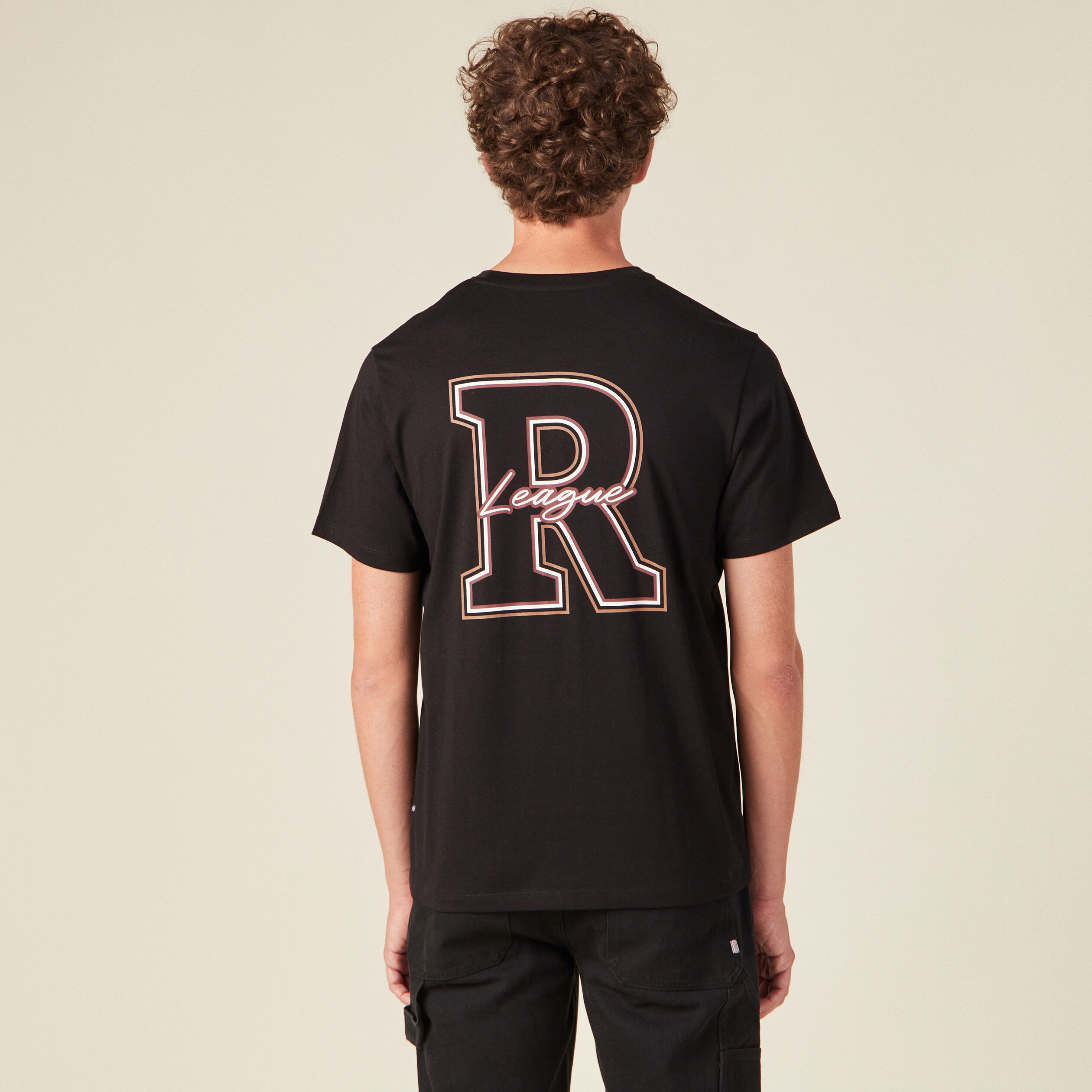 T-shirt manches courtes noir homme
