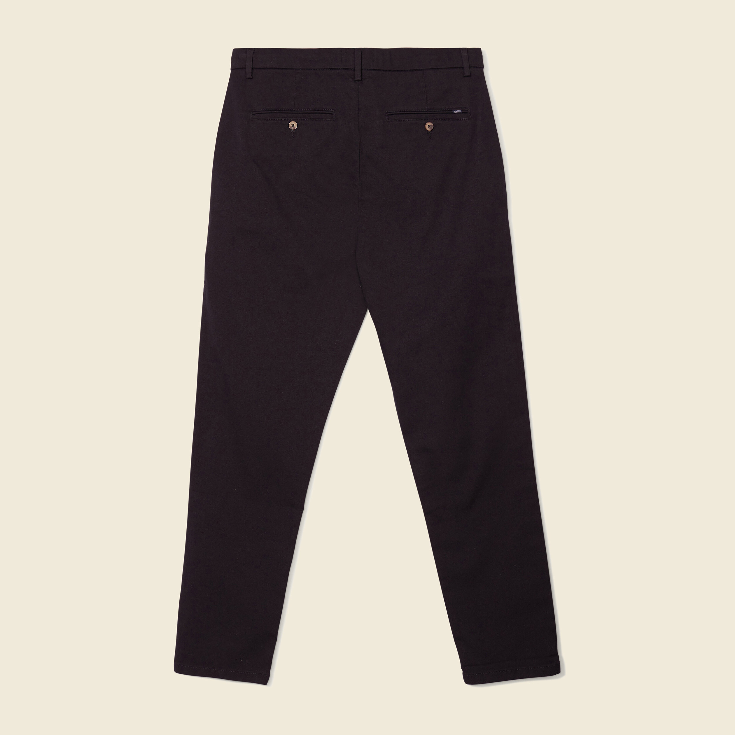 Pantalon chino 7/8ème noir homme