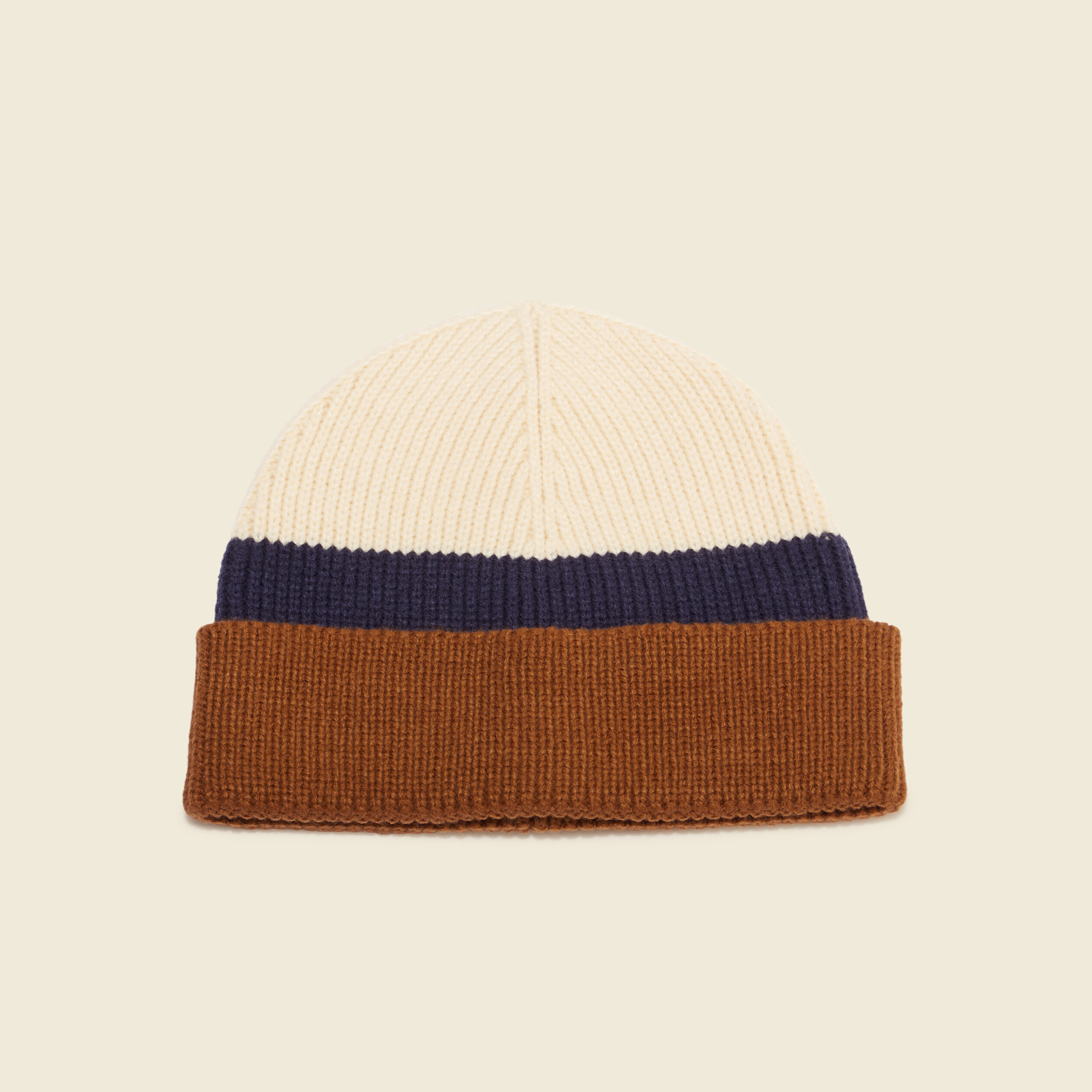 bonnet tricote marron homme Bonnet tricoté marron homme