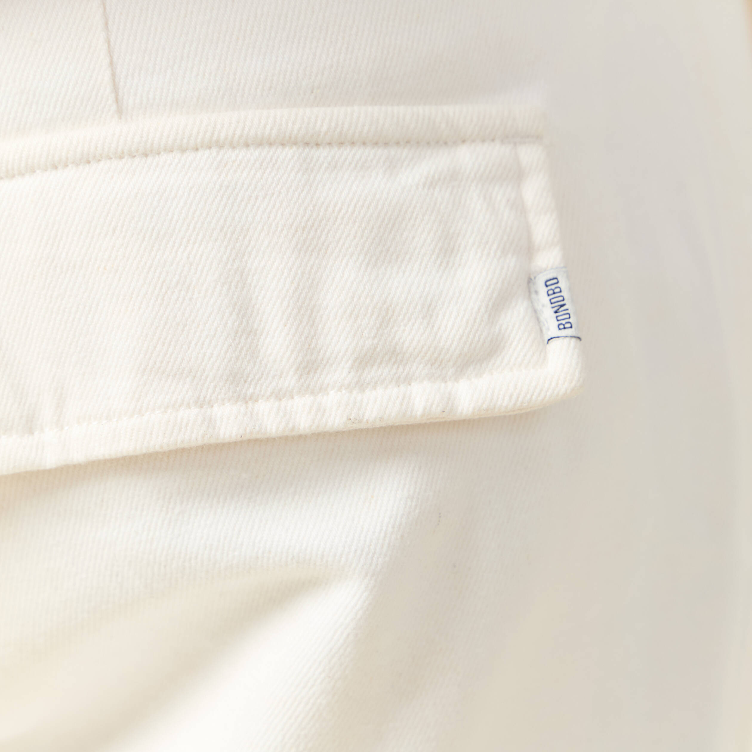 Pantalon cargo large longueur 32 ecru homme