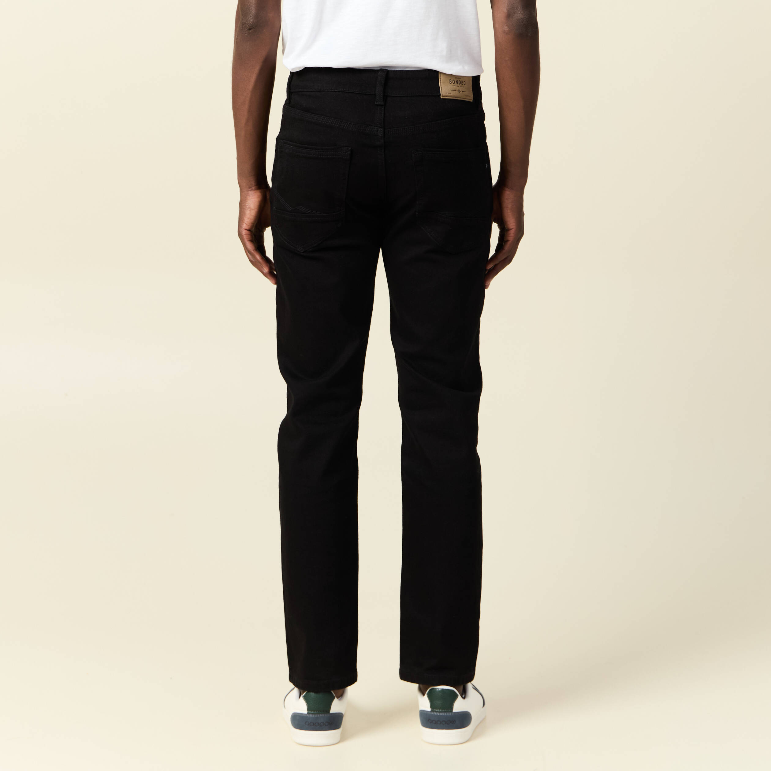 Jeans regular longueur 32 denim noir homme