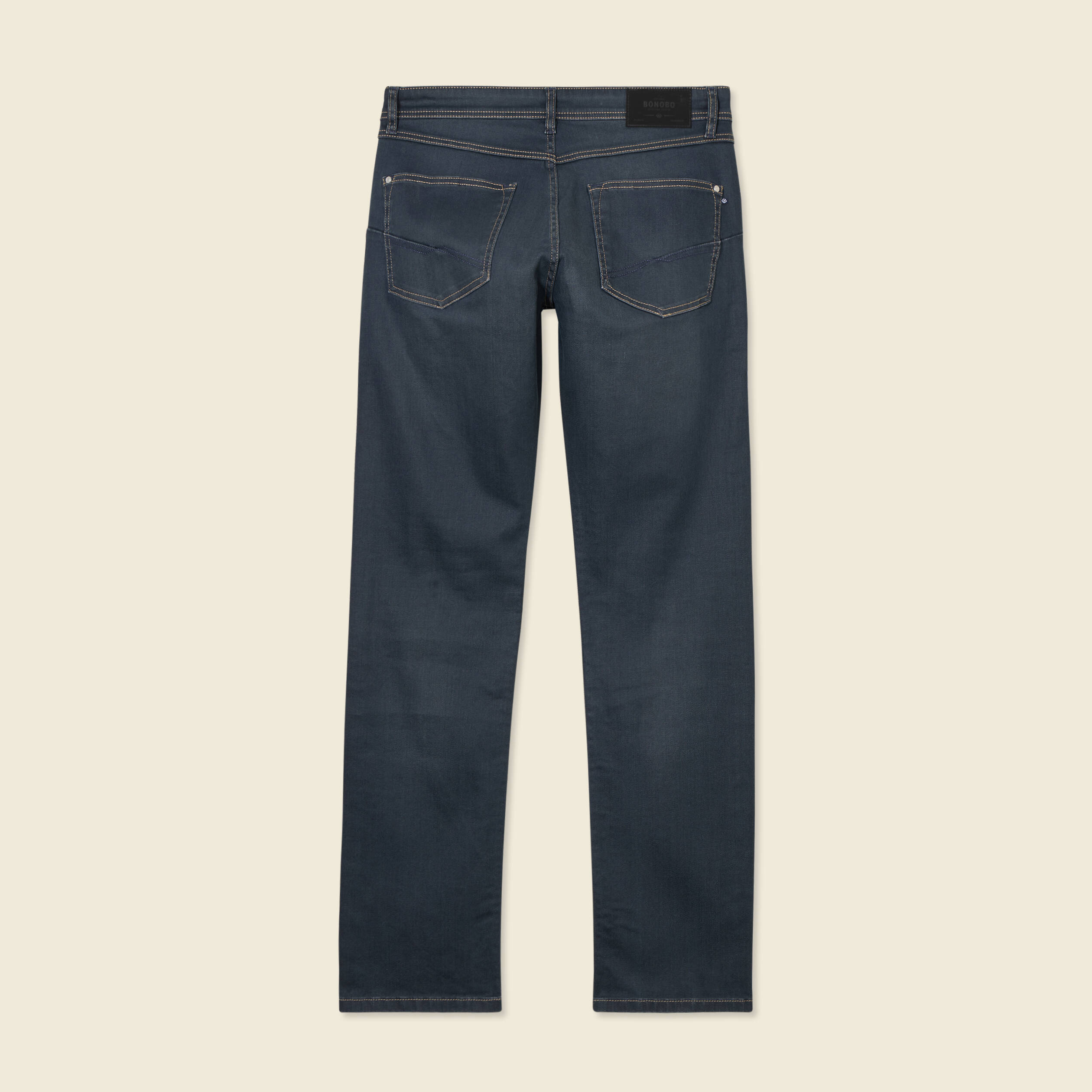 Jeans regular used denim gris homme