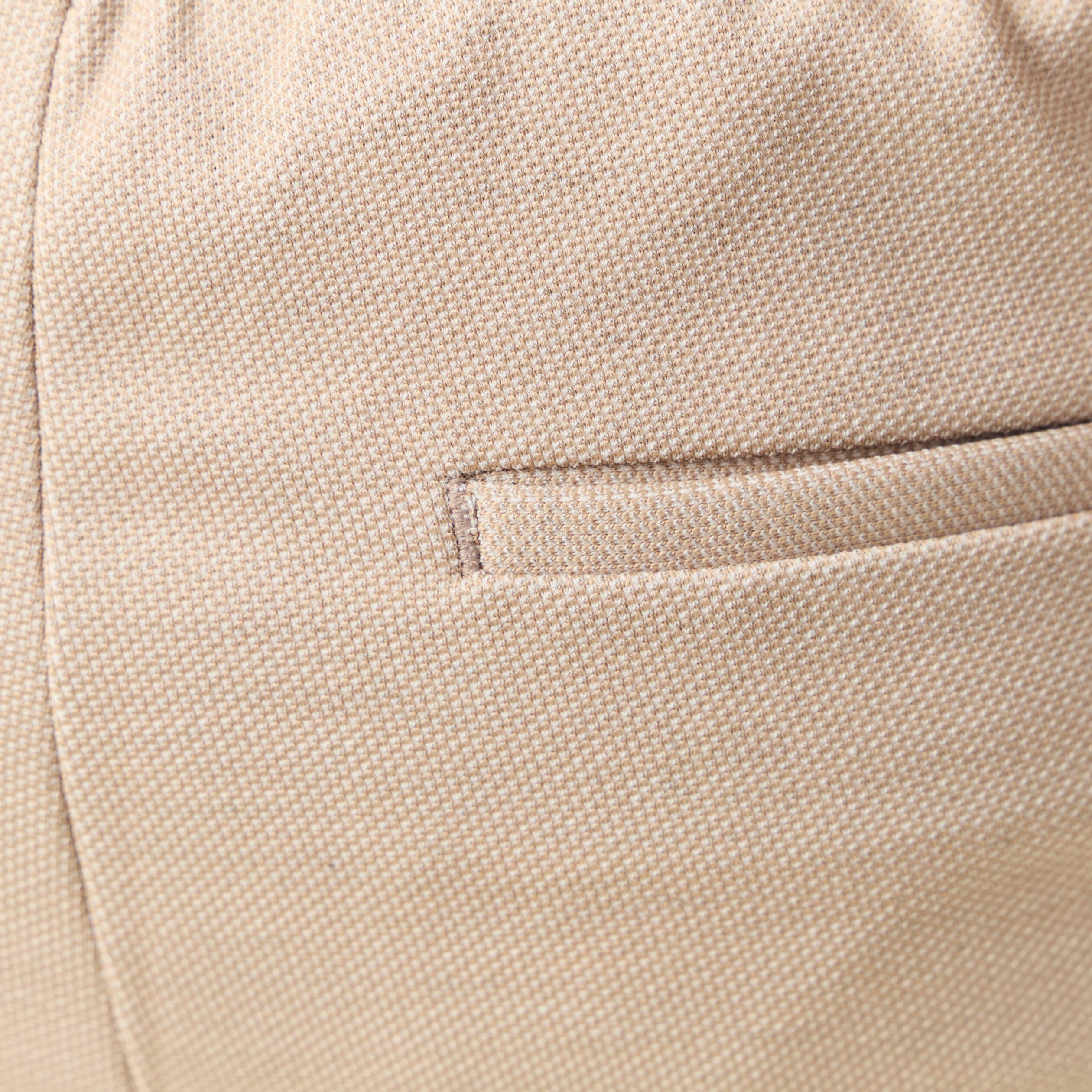 Short droit avec cordon beige homme