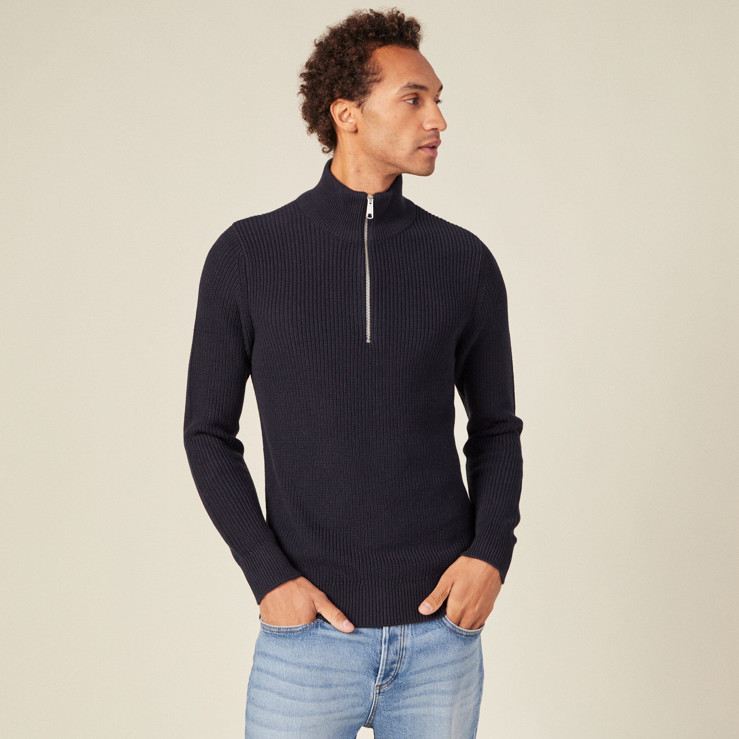 pull manches longues bleu marine homme Pull manches longues bleu marine homme