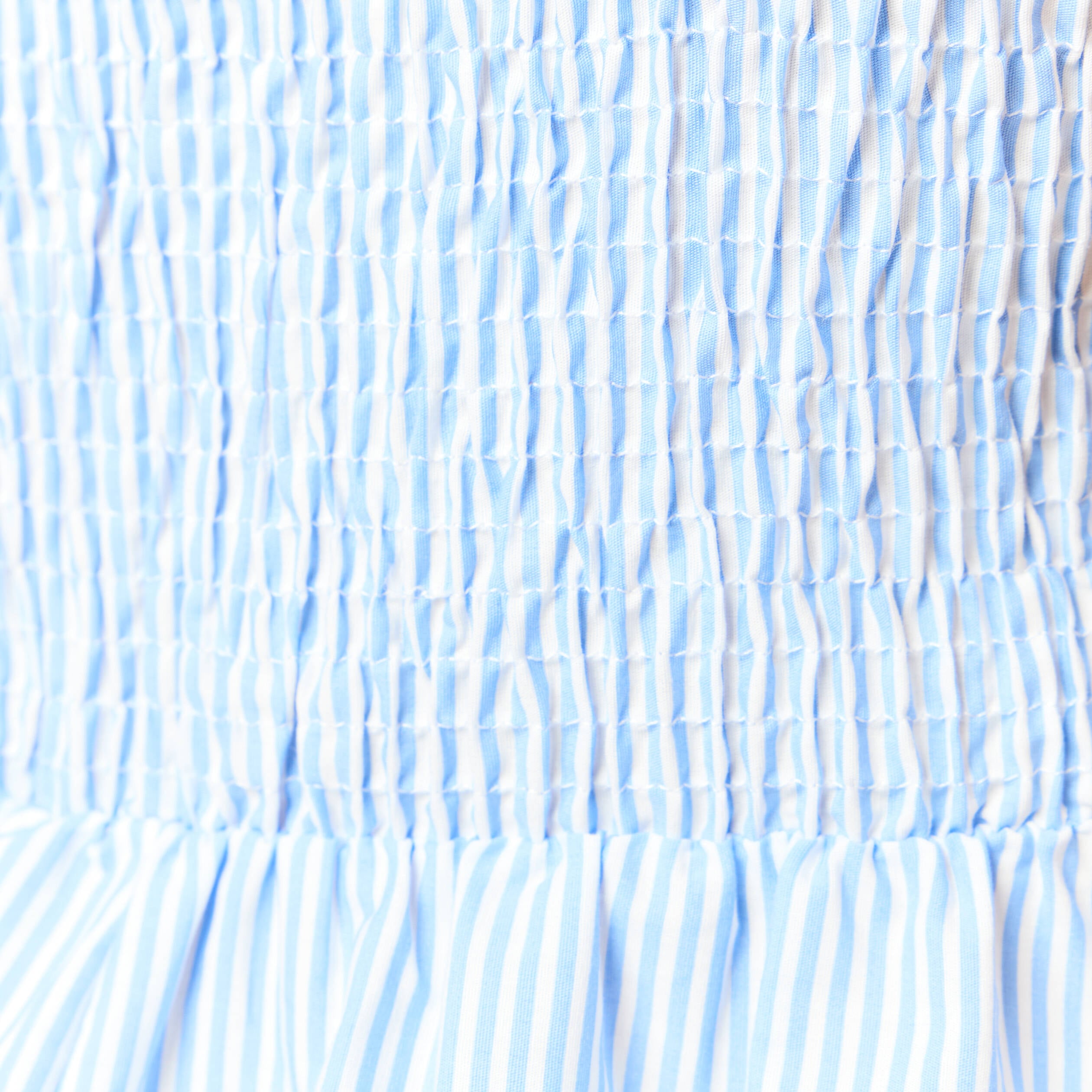Robe &eacute;vas&eacute;e col V sans manches en coton bleu femme