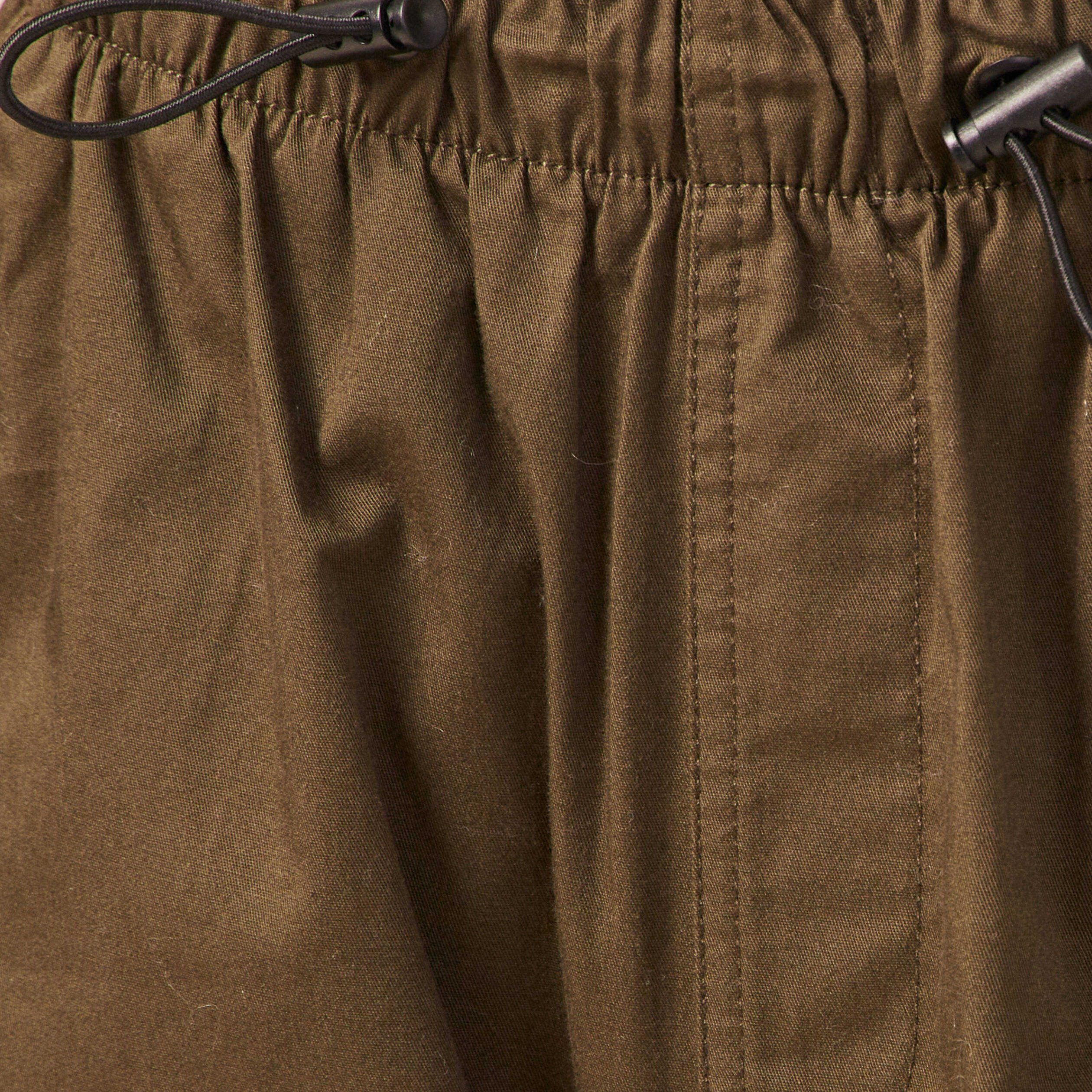 Pantalon battle bas &eacute;lastiqu&eacute; vert kaki femme