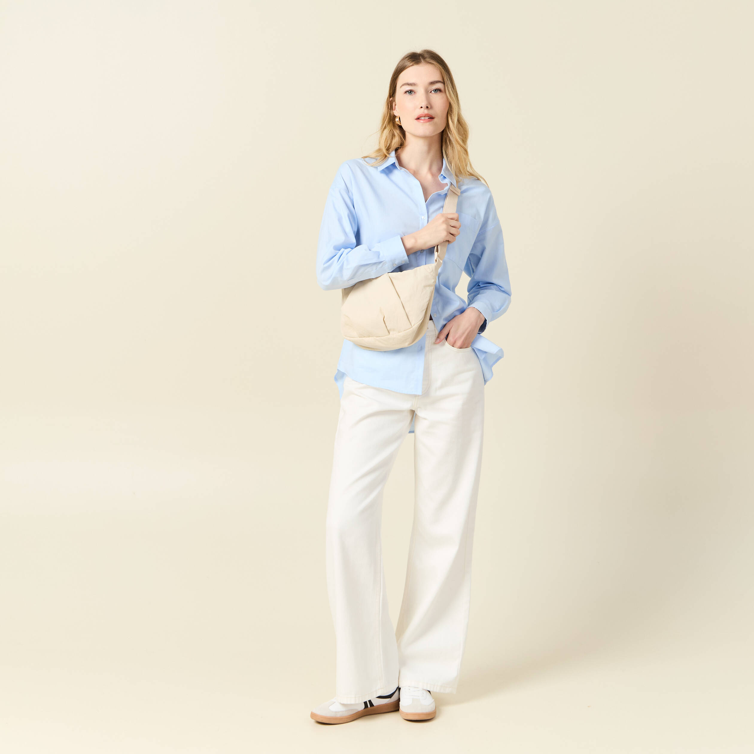chemise manches longues bleu ciel femme Chemise manches longues bleu ciel femme