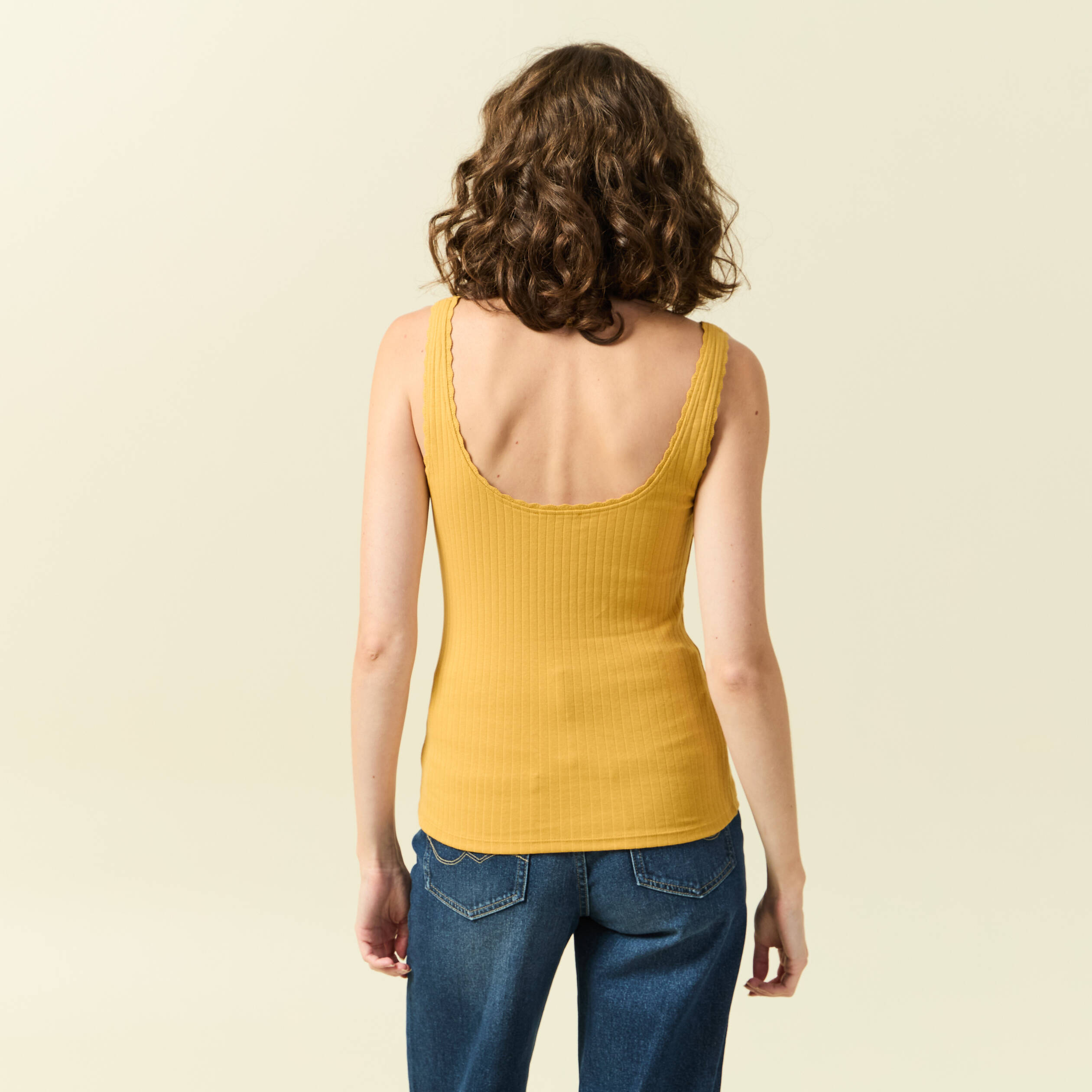 Saloogoe Lot De 3 Débardeurs Femme Côtelés Sans Manches - Tissu Rayonne Élastique Été