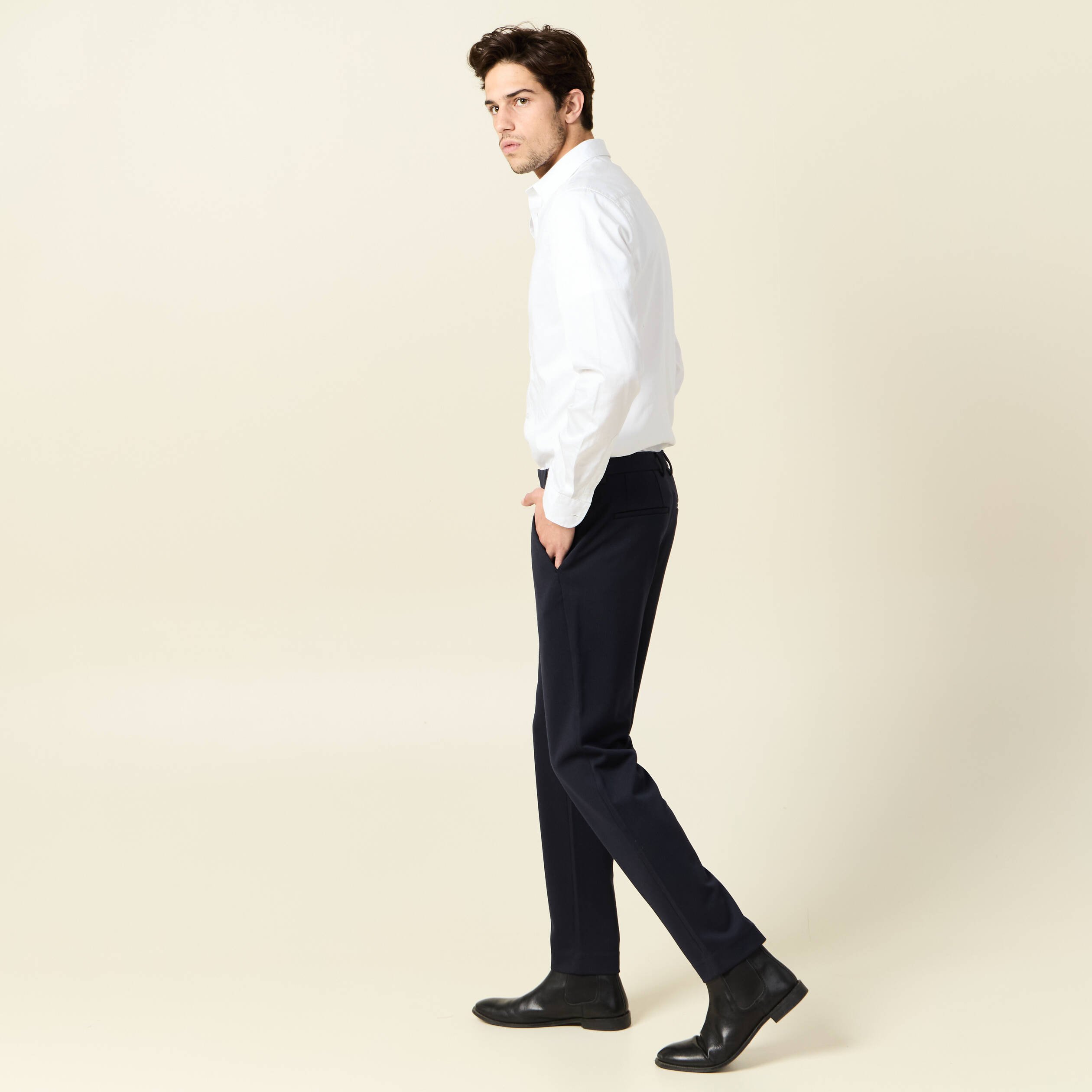 pantalon chino slim bleu marine homme Pantalon chino slim bleu marine homme