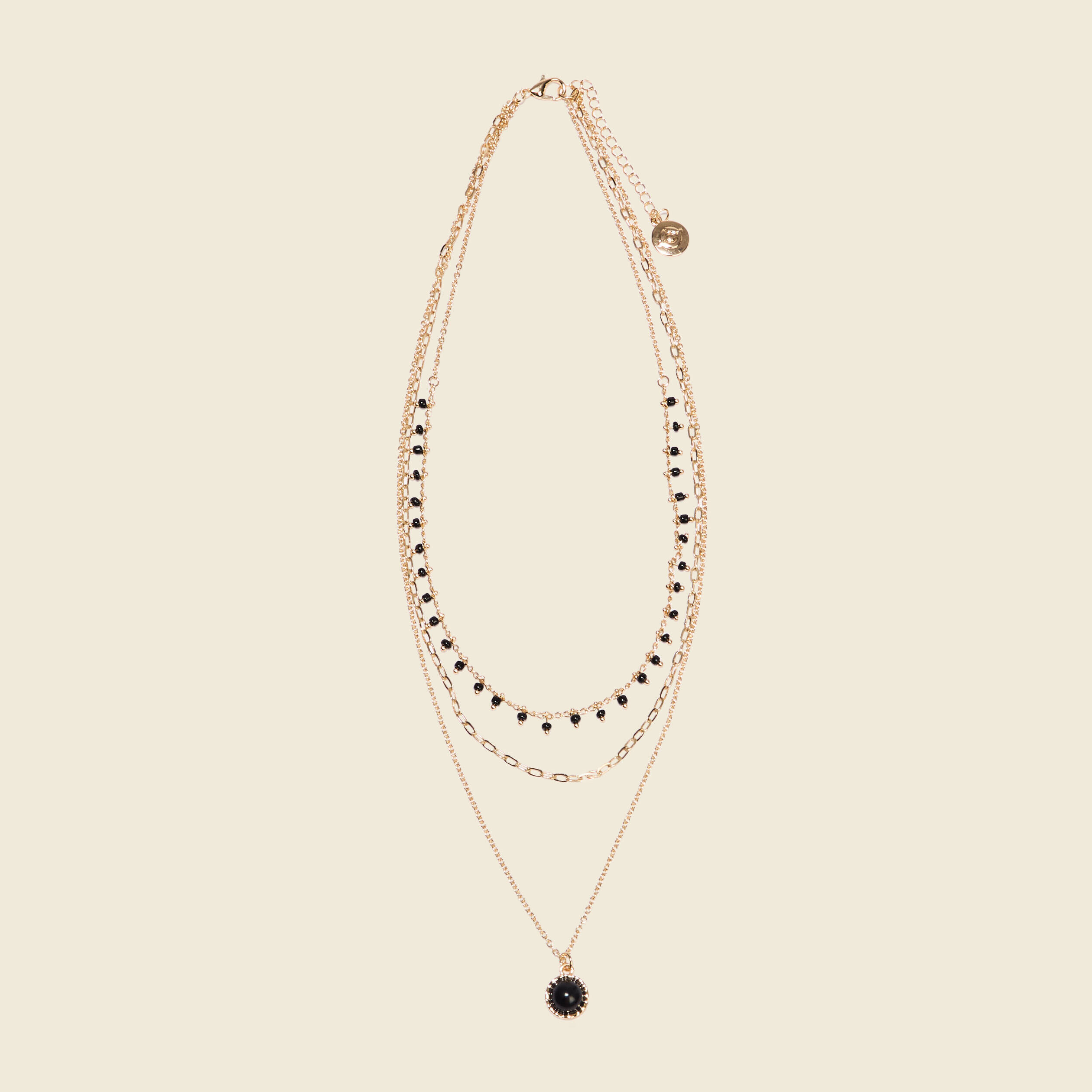 collier multirangs couleur or femme Collier multirangs couleur or femme