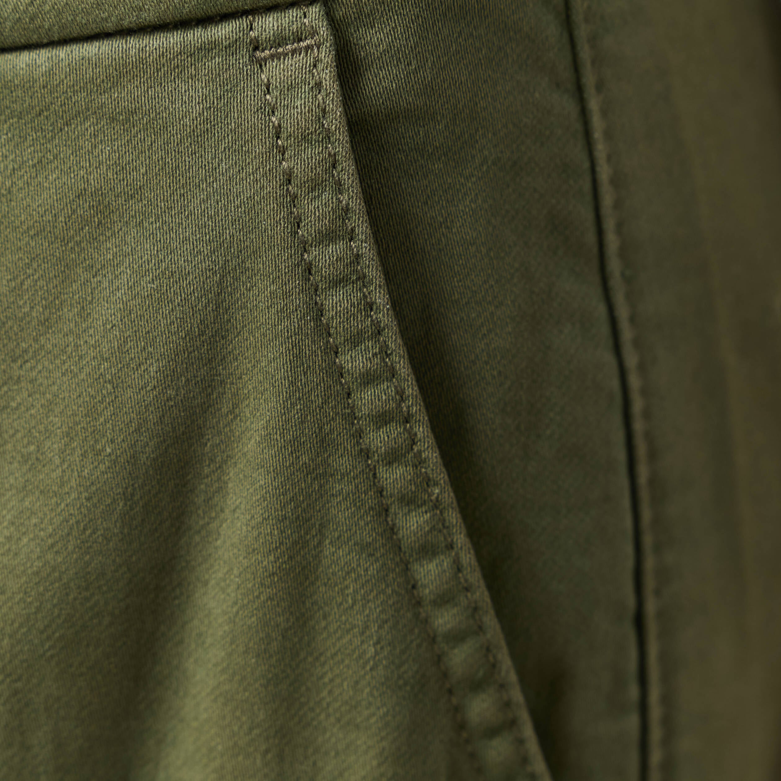 Pantalon cargo battle 7/8&egrave;me vert kaki femme
