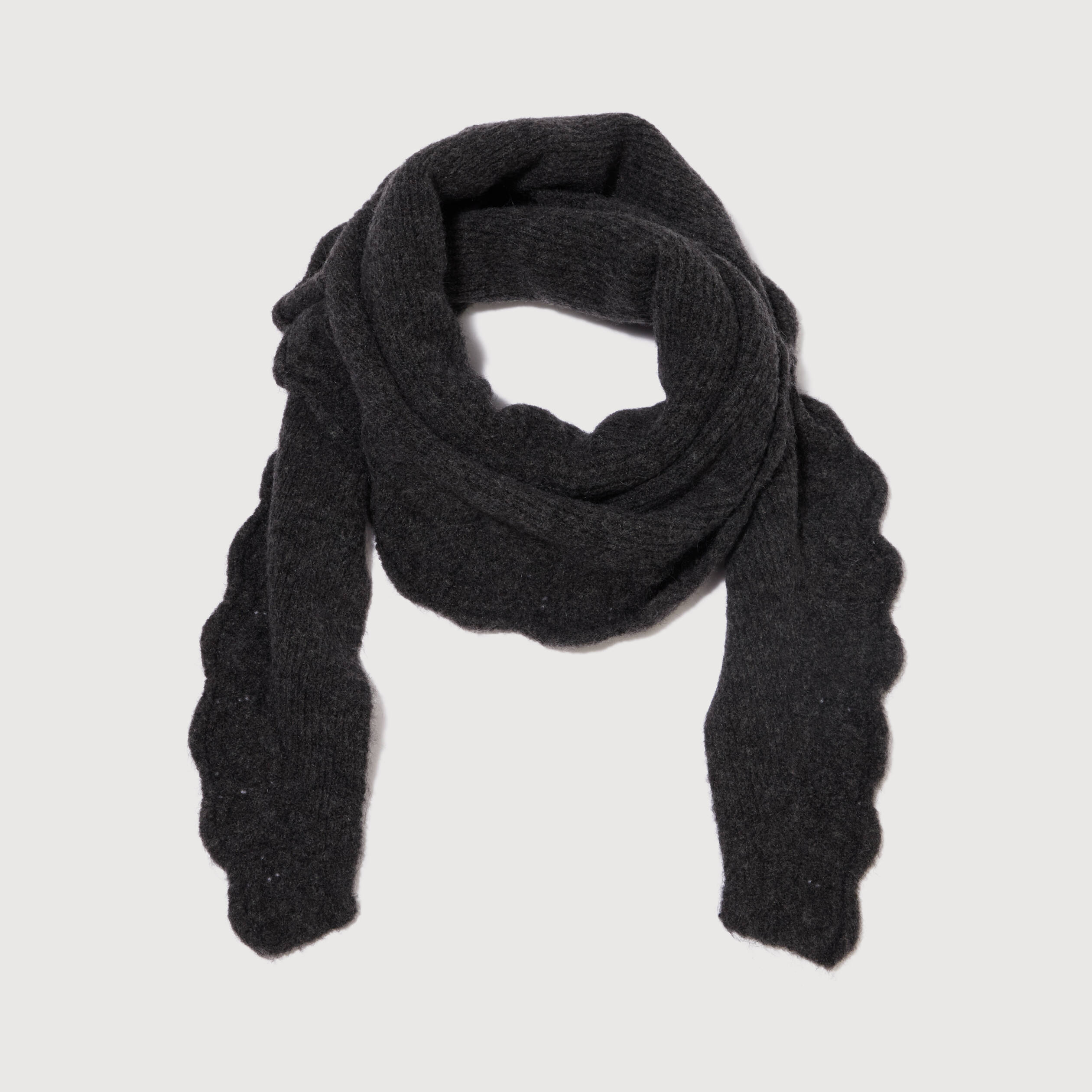 &Eacute;charpe gris fonc&eacute; femme