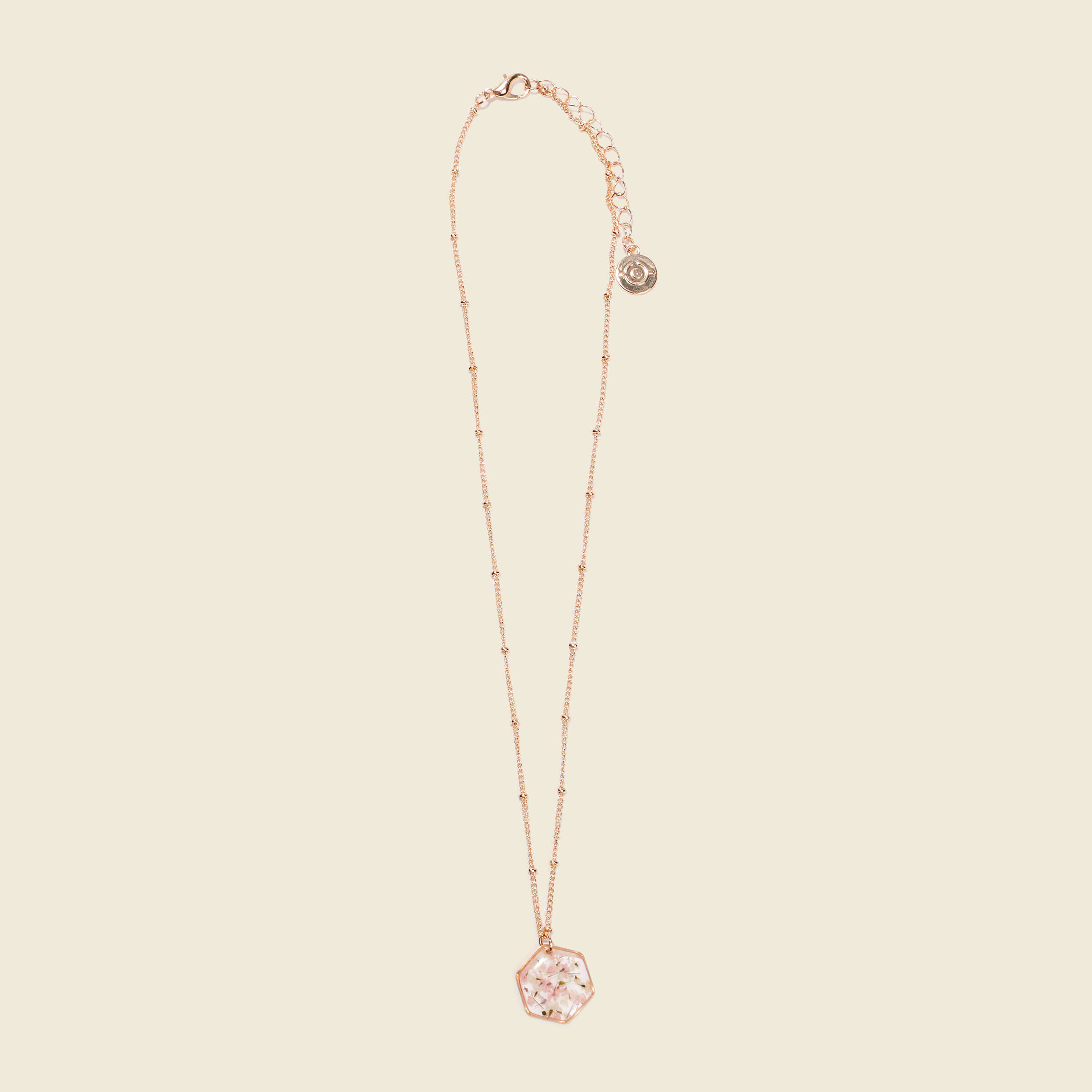 collier pendentif en resine rose pastel femme Collier pendentif en résine rose pastel femme
