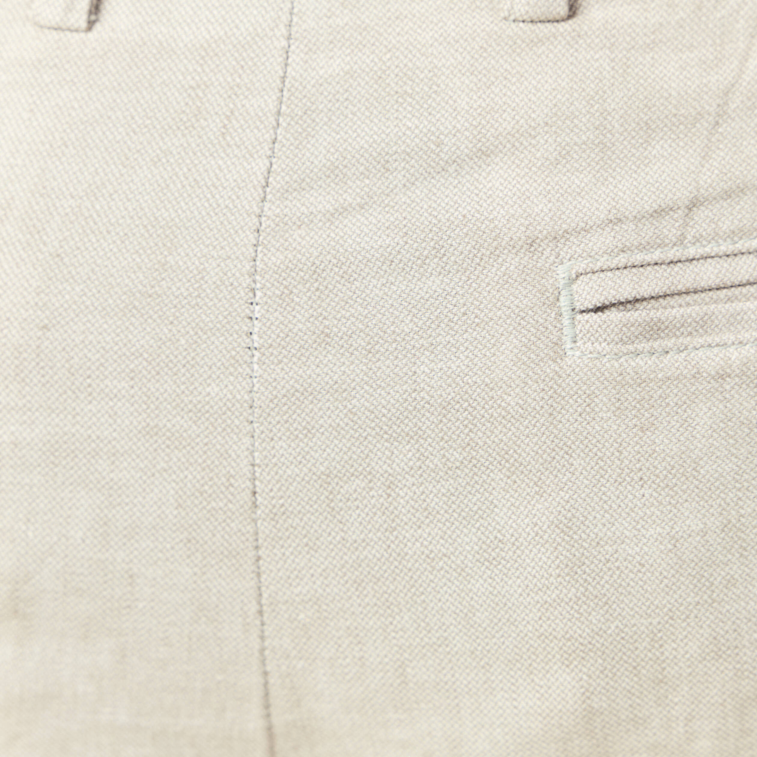 Pantalon chino longueur 32 avec ceinture gris homme