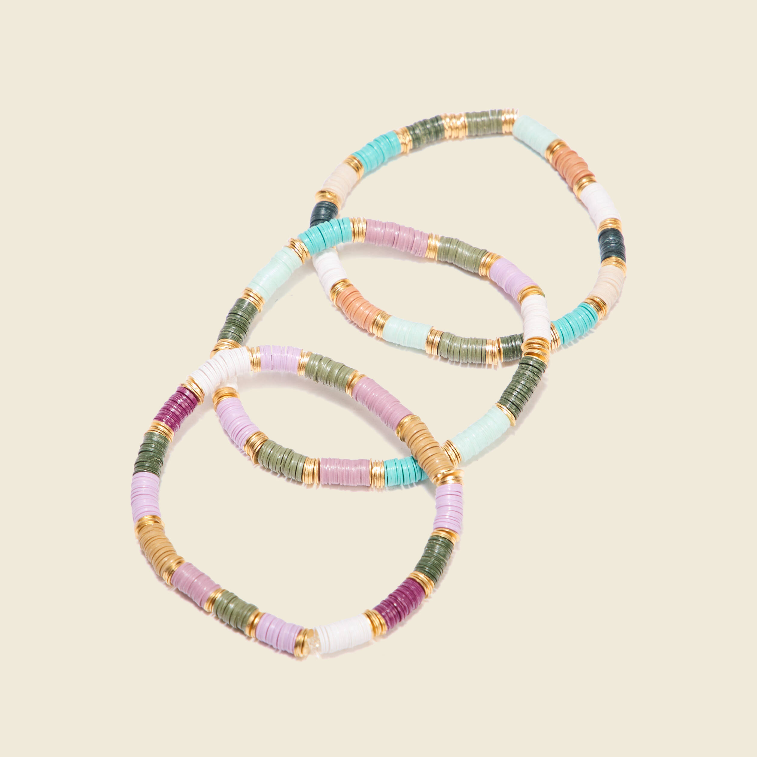 lot 3 bracelets perles multicolore femme Lot 3 bracelets perles multicolore femme