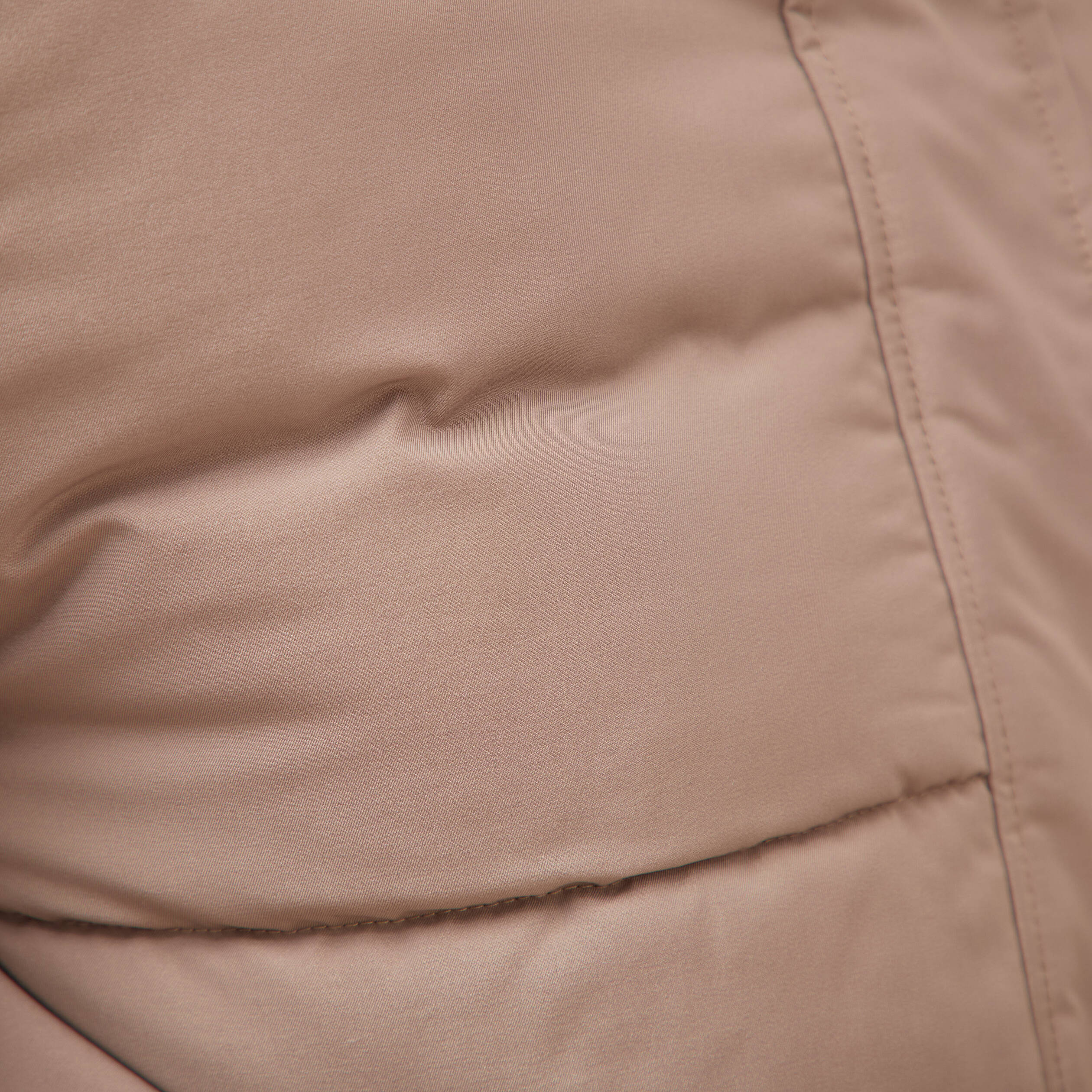 Doudoune &agrave; capuche taupe femme