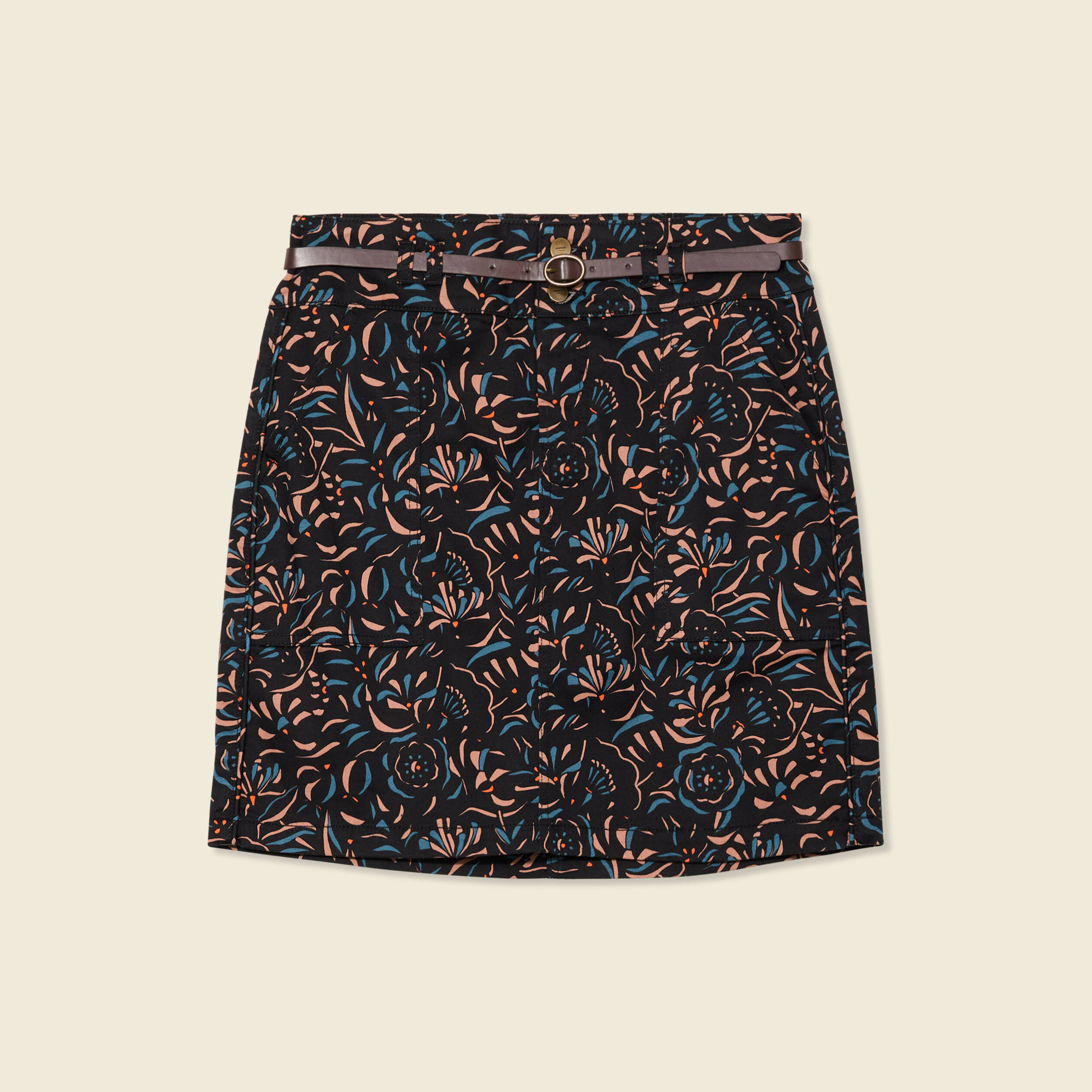 jupe droite eco responsable noir femme Jupe droite éco-responsable noir femme