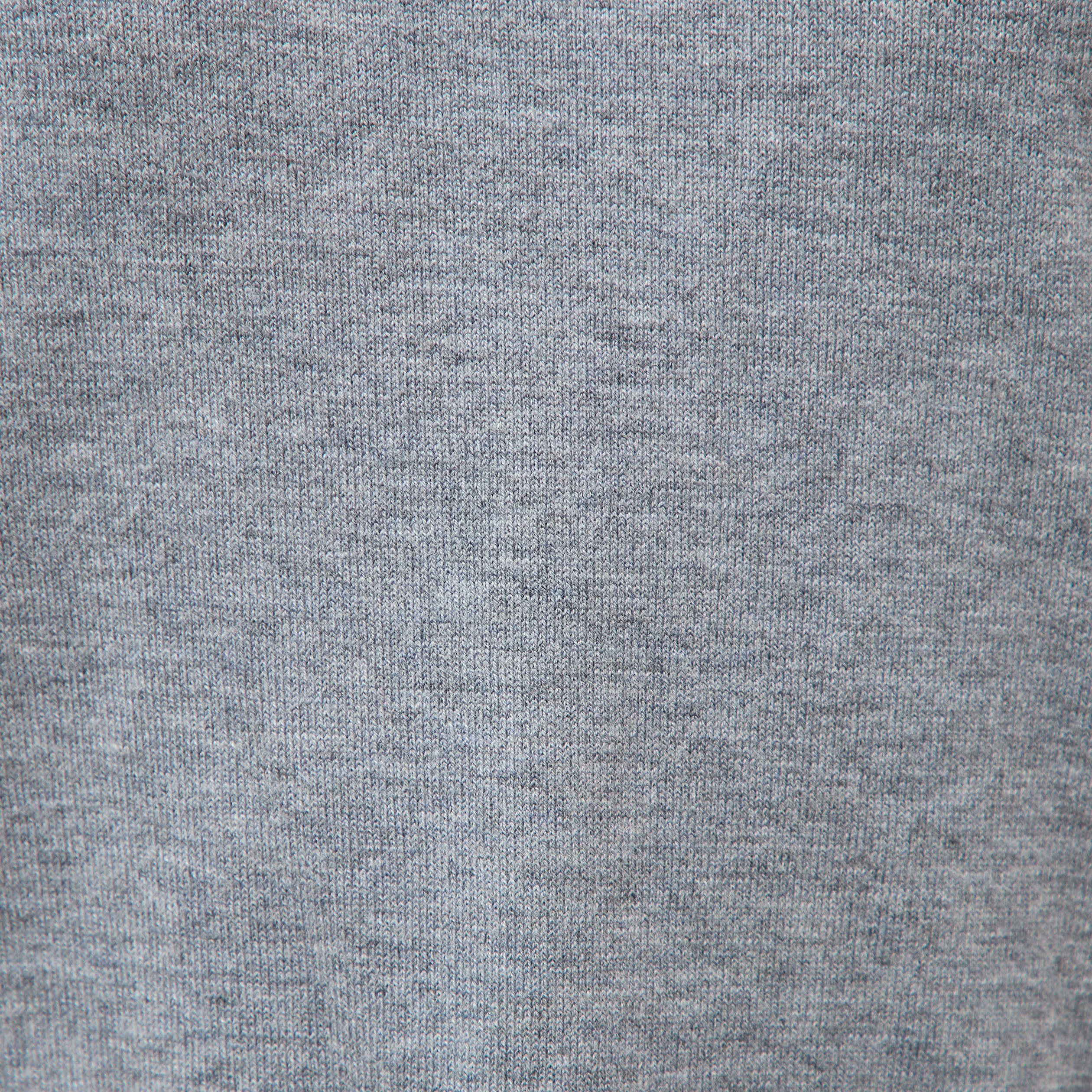 Pull droit col rond manches longues gris clair femme