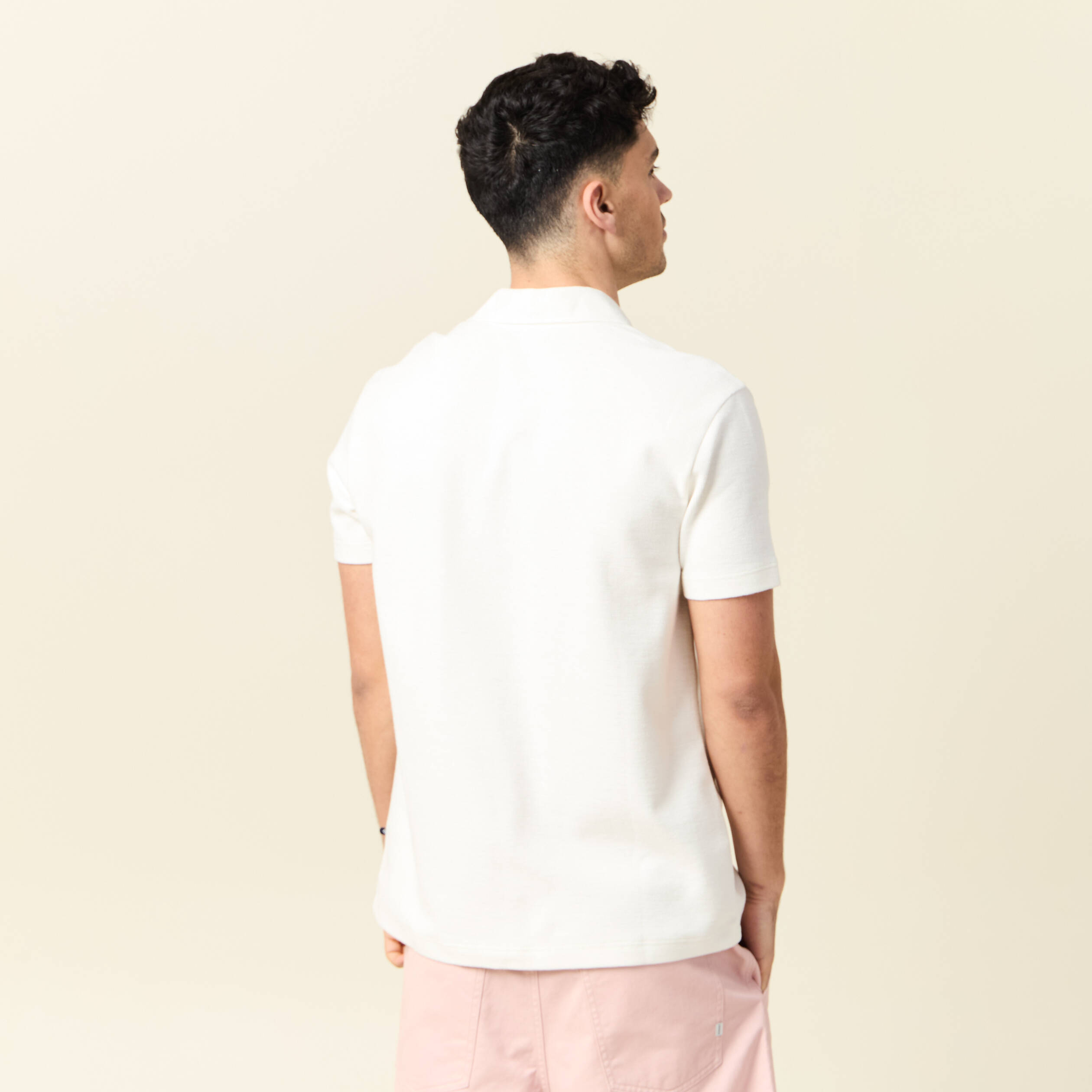 polo manches courtes ecru homme Polo manches courtes ecru homme