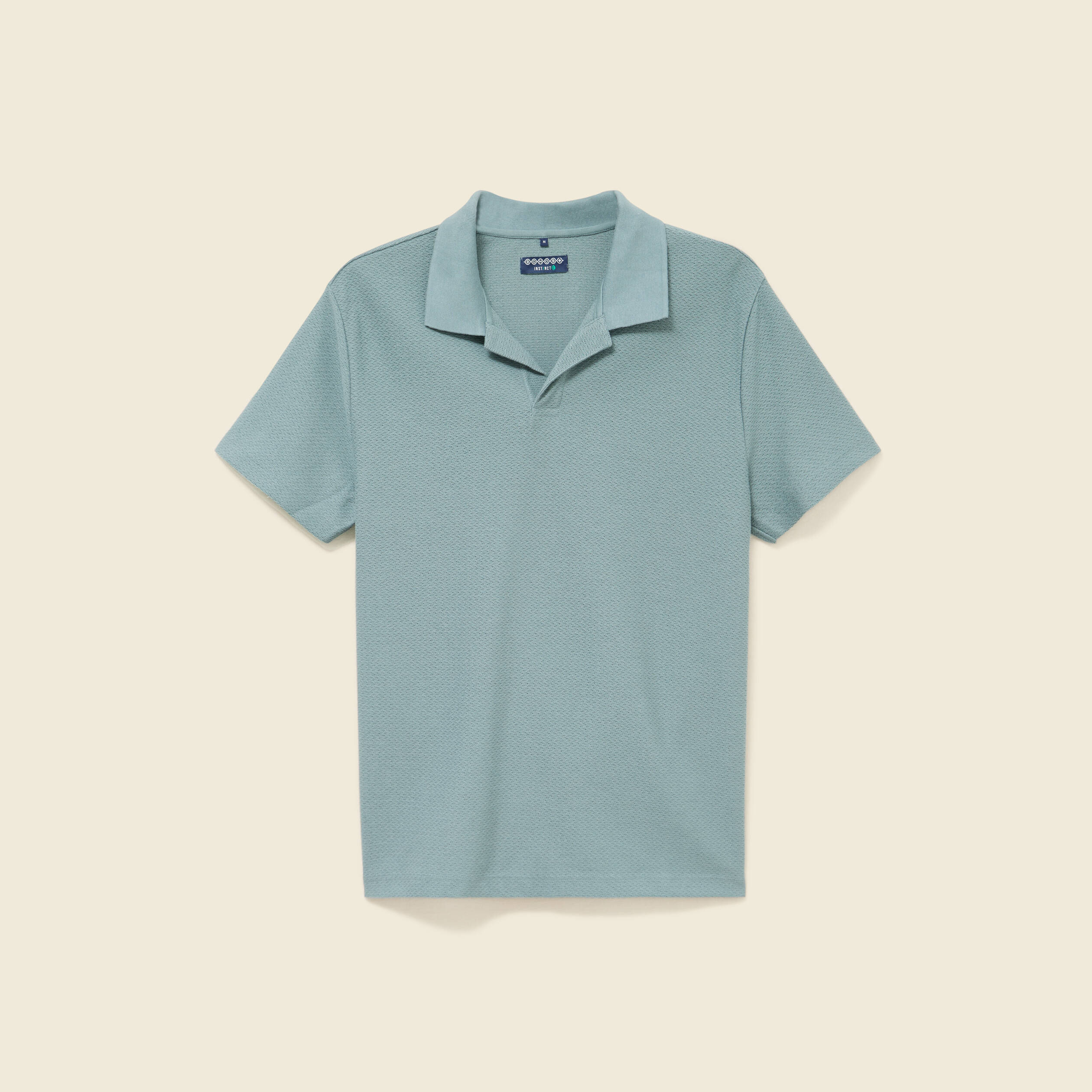 Polo manches courtes bleu gris homme