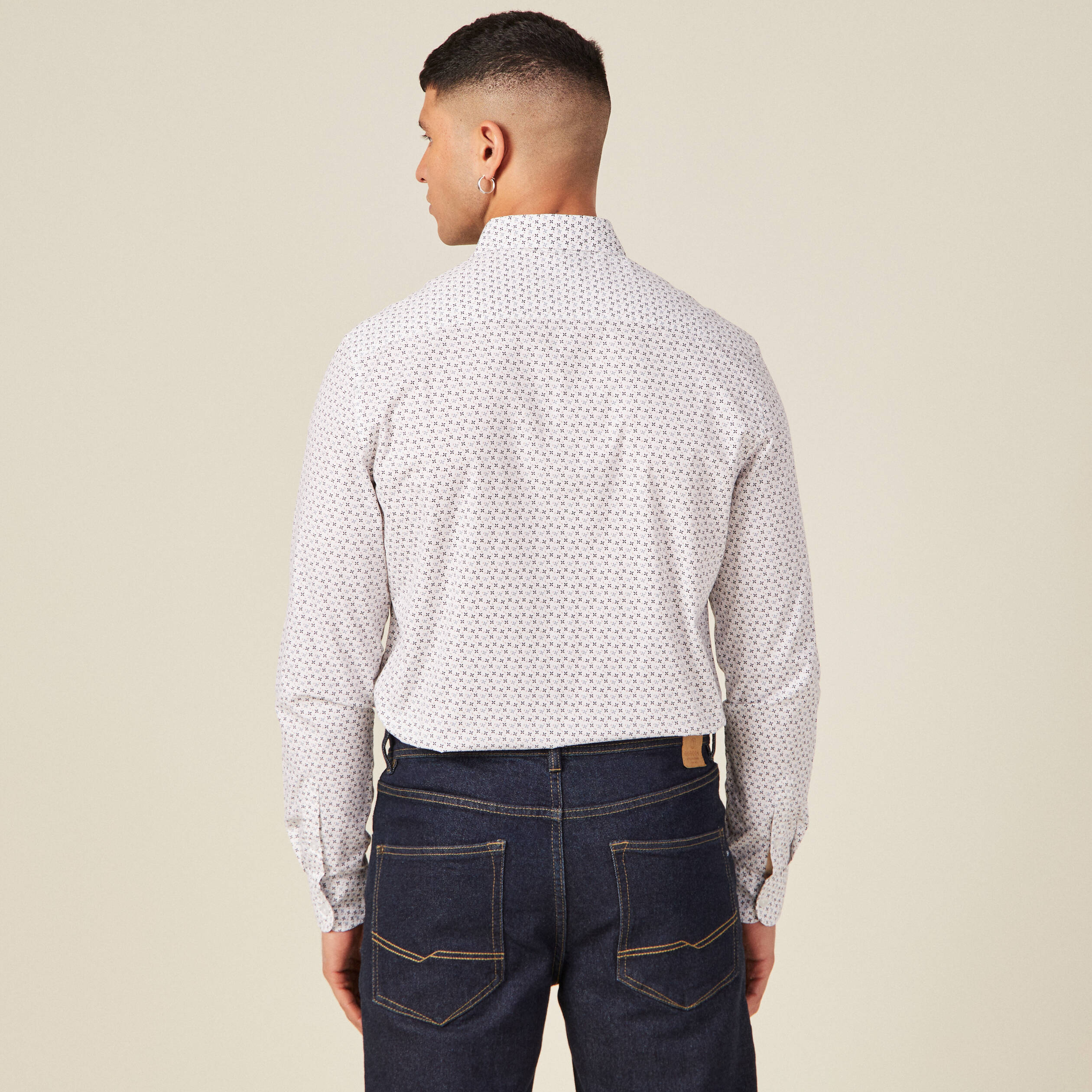 Chemise éco-responsable blanc homme