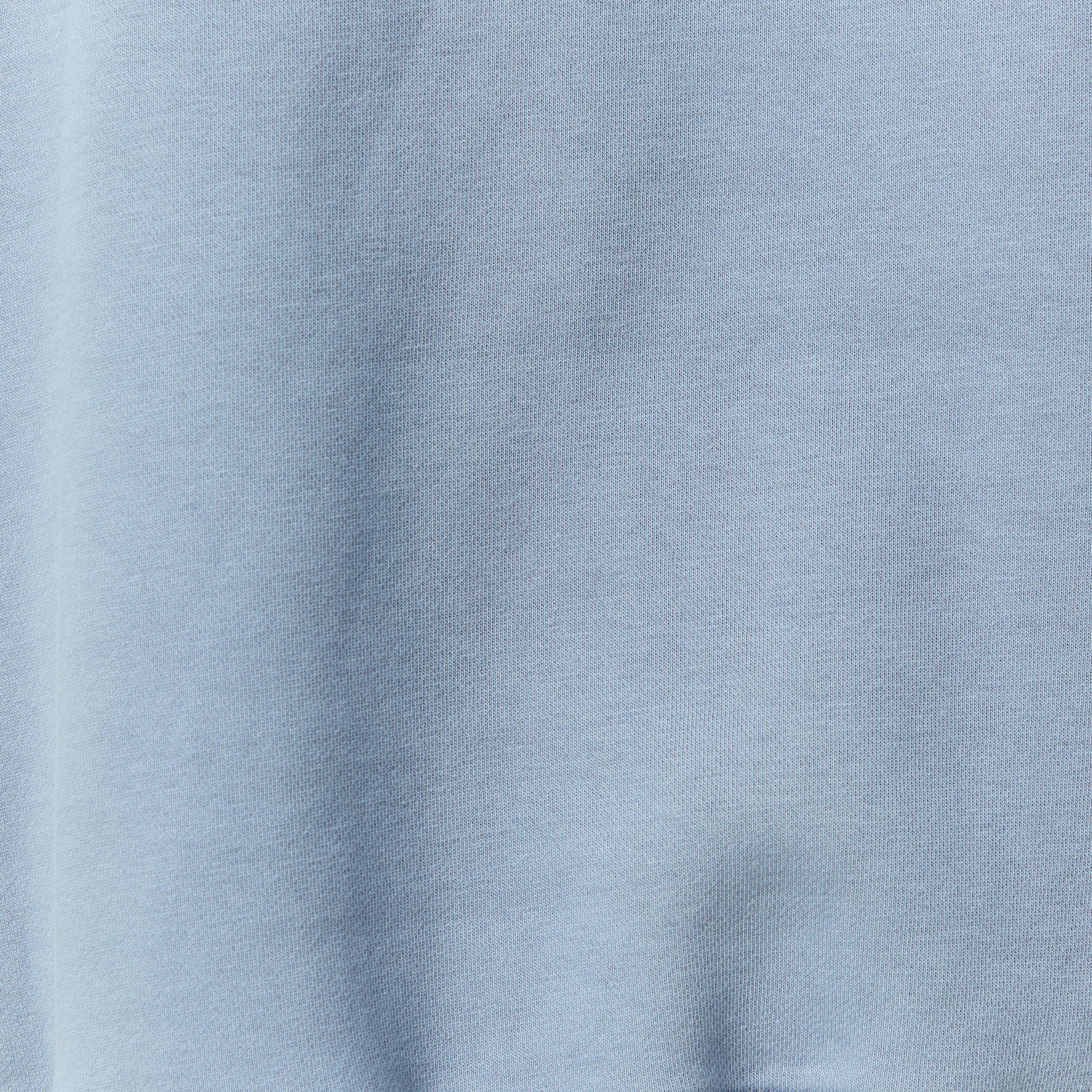 Sweat &agrave; capuche manches longues bleu gris homme